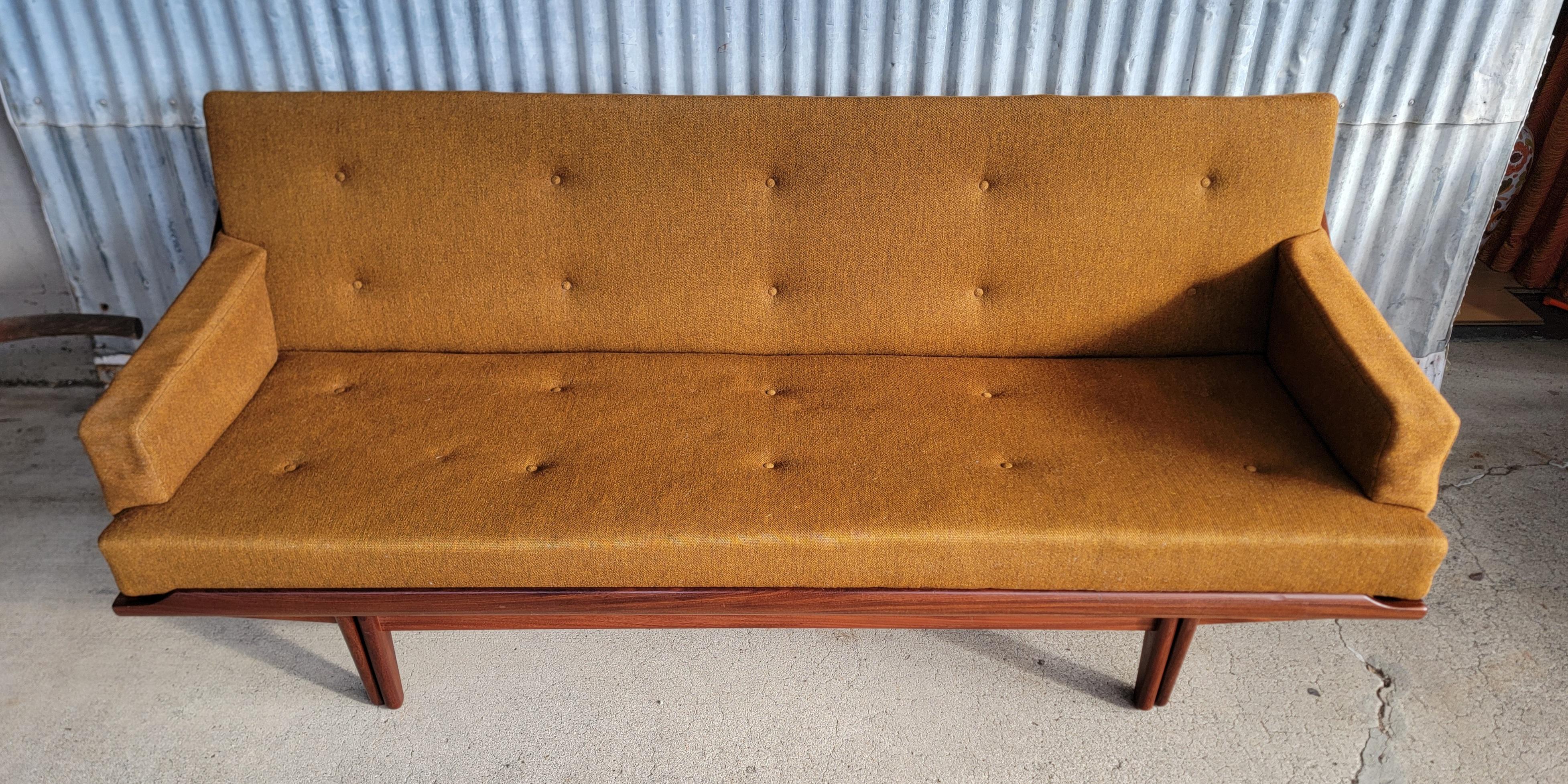 Scandinavian Modern Poul M. Volther for Frem Røjle Danish Modern Sofa Sleeper For Sale