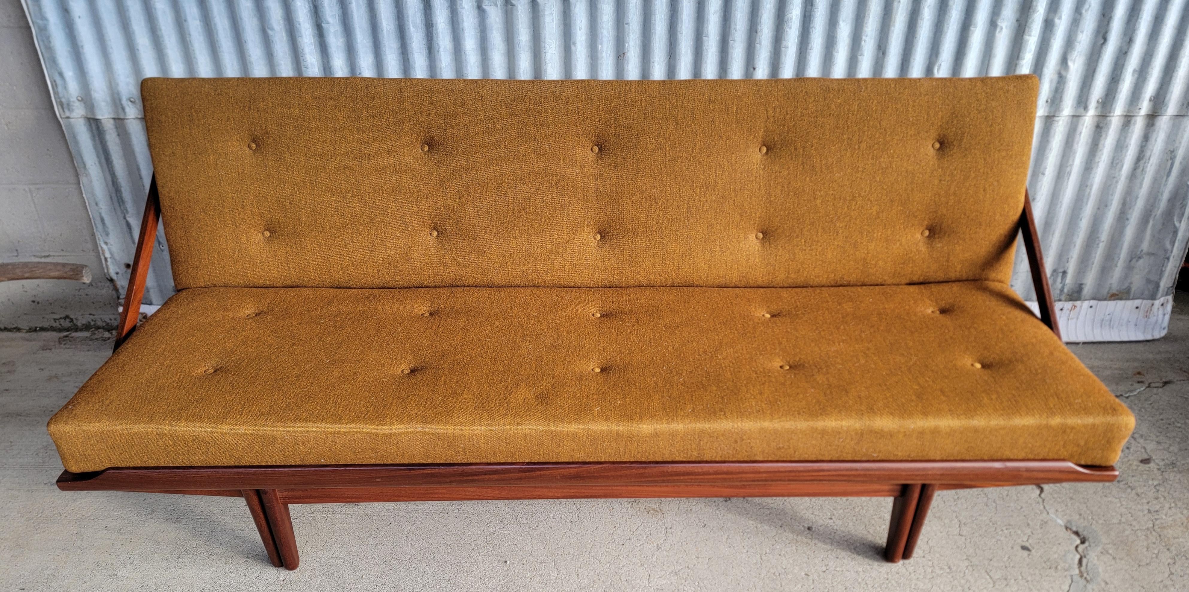 Poul M. Volther for Frem Røjle Danish Modern Sofa Sleeper For Sale 1