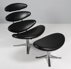 Poul M. Volther Lounge Chair and ottoman, Corona