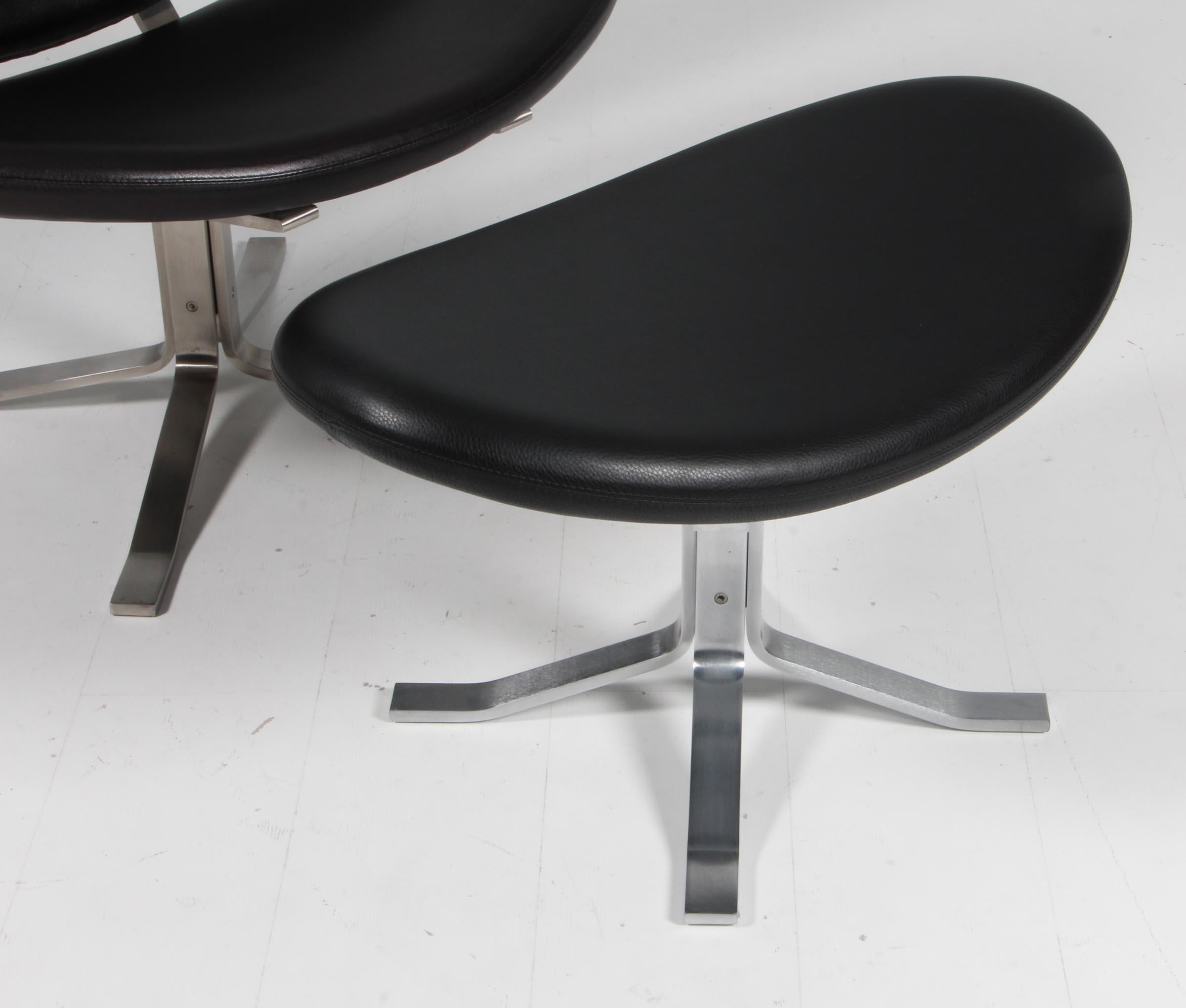 Scandinavian Modern Poul M. Volther Lounge Chair and ottoman, Corona