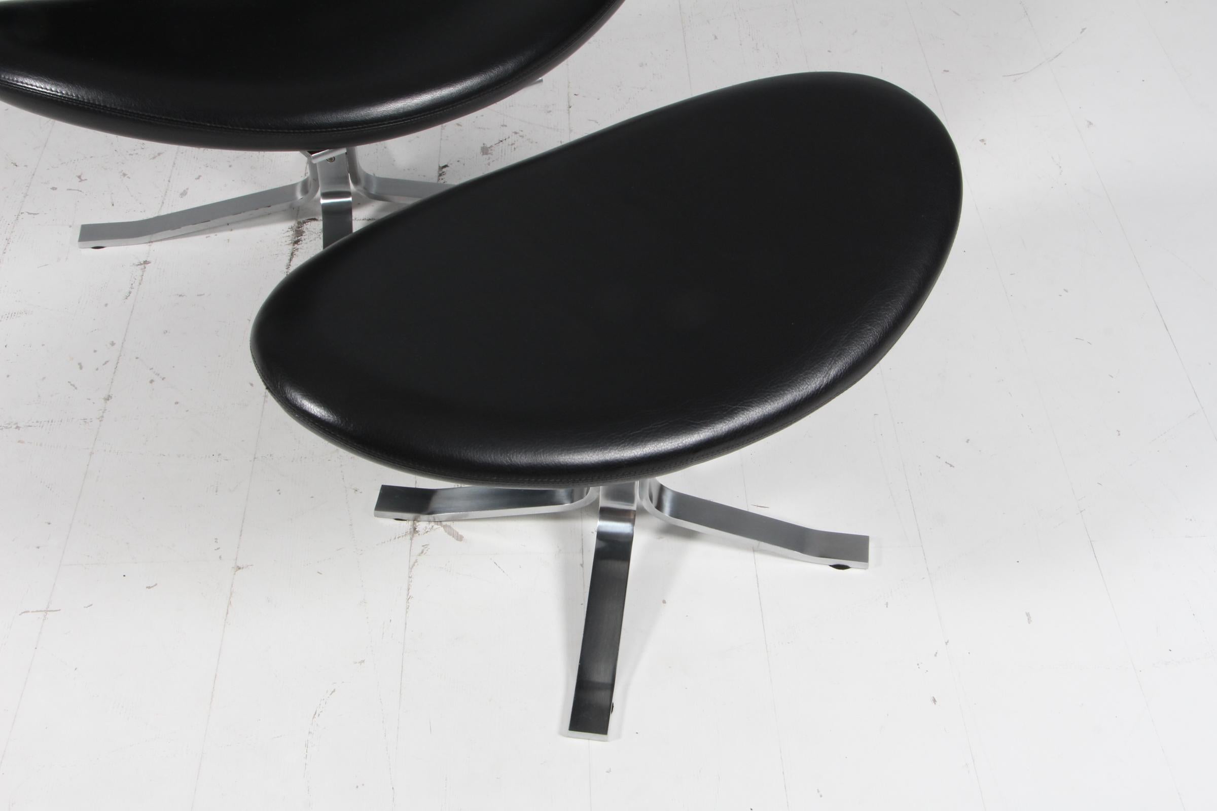 Danois Chaise longue et pouf Poul M. Volther, Corona en vente