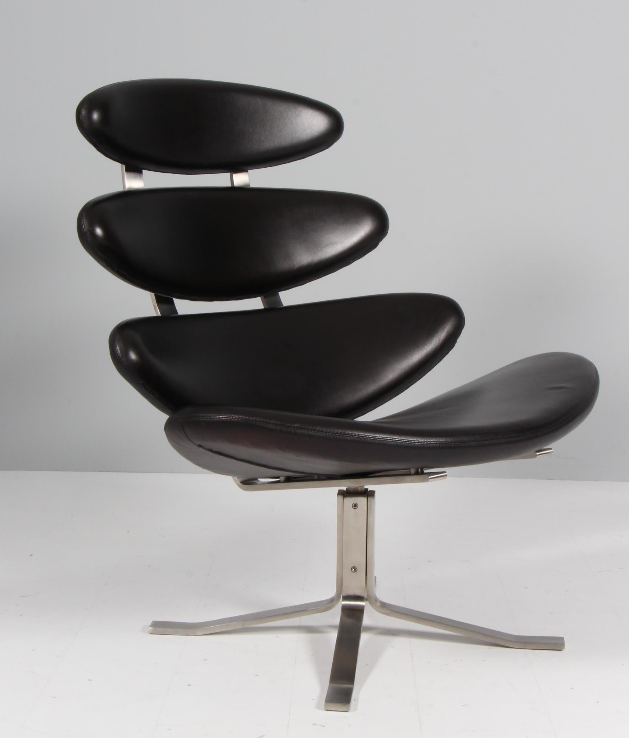 Poul M. Volther Lounge Chair and ottoman, Corona In Excellent Condition In Esbjerg, DK