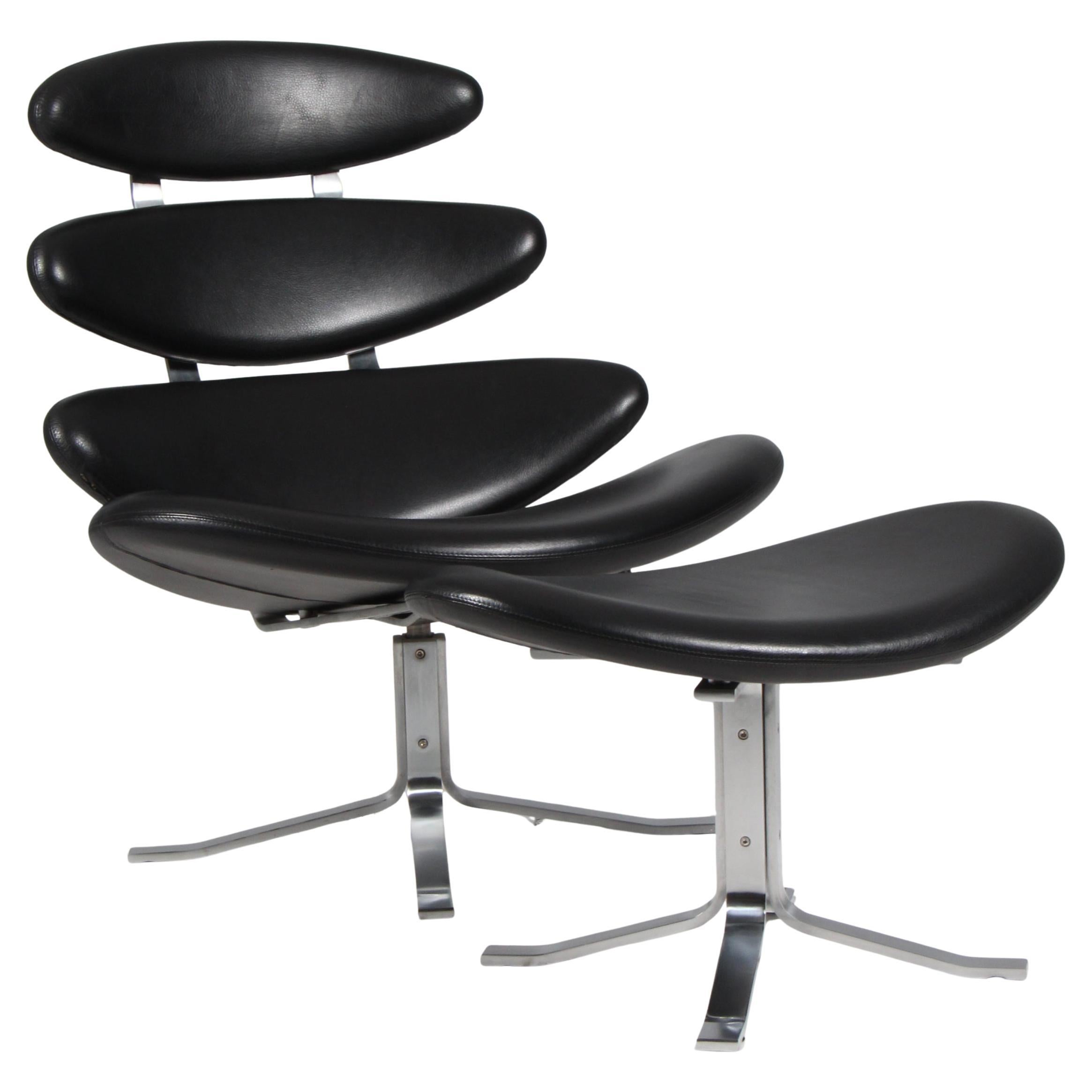 Chaise longue et pouf Poul M. Volther, Corona en vente