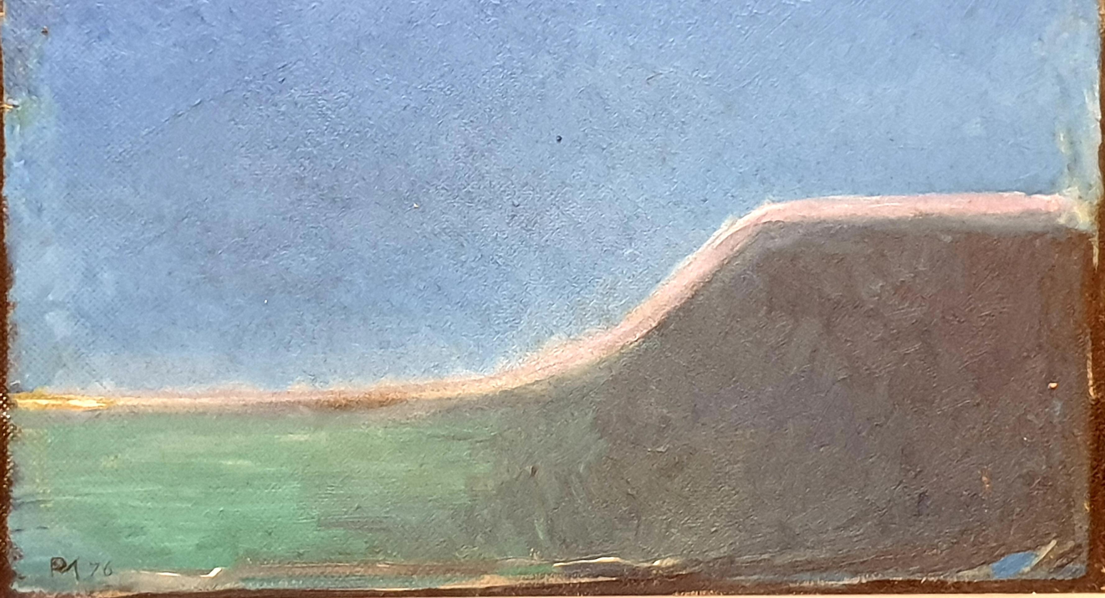 Danish Mid-Century Colourfield Landscape, Oil on Board. 7