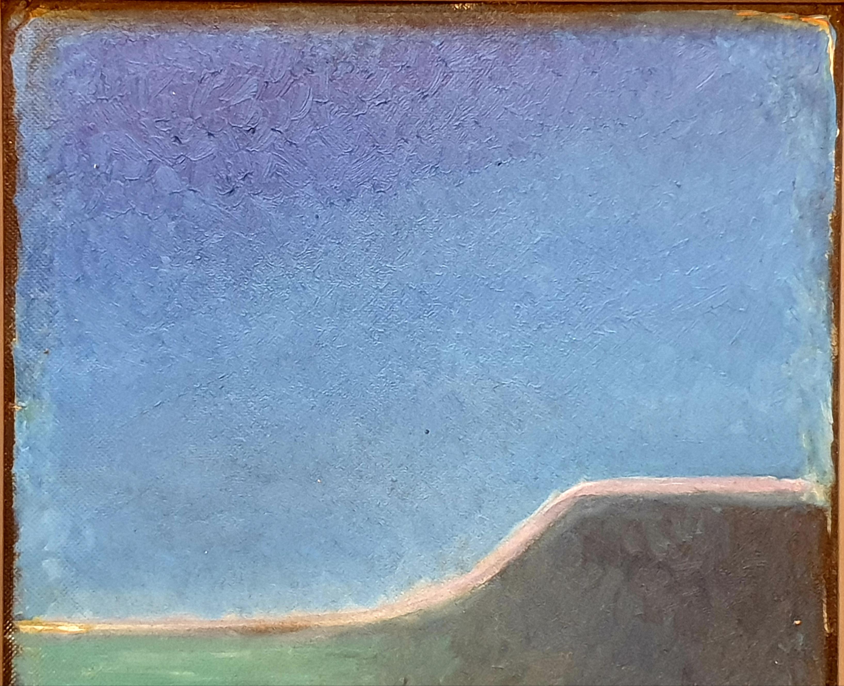 Danish Mid-Century Colourfield Landscape, Oil on Board. 8