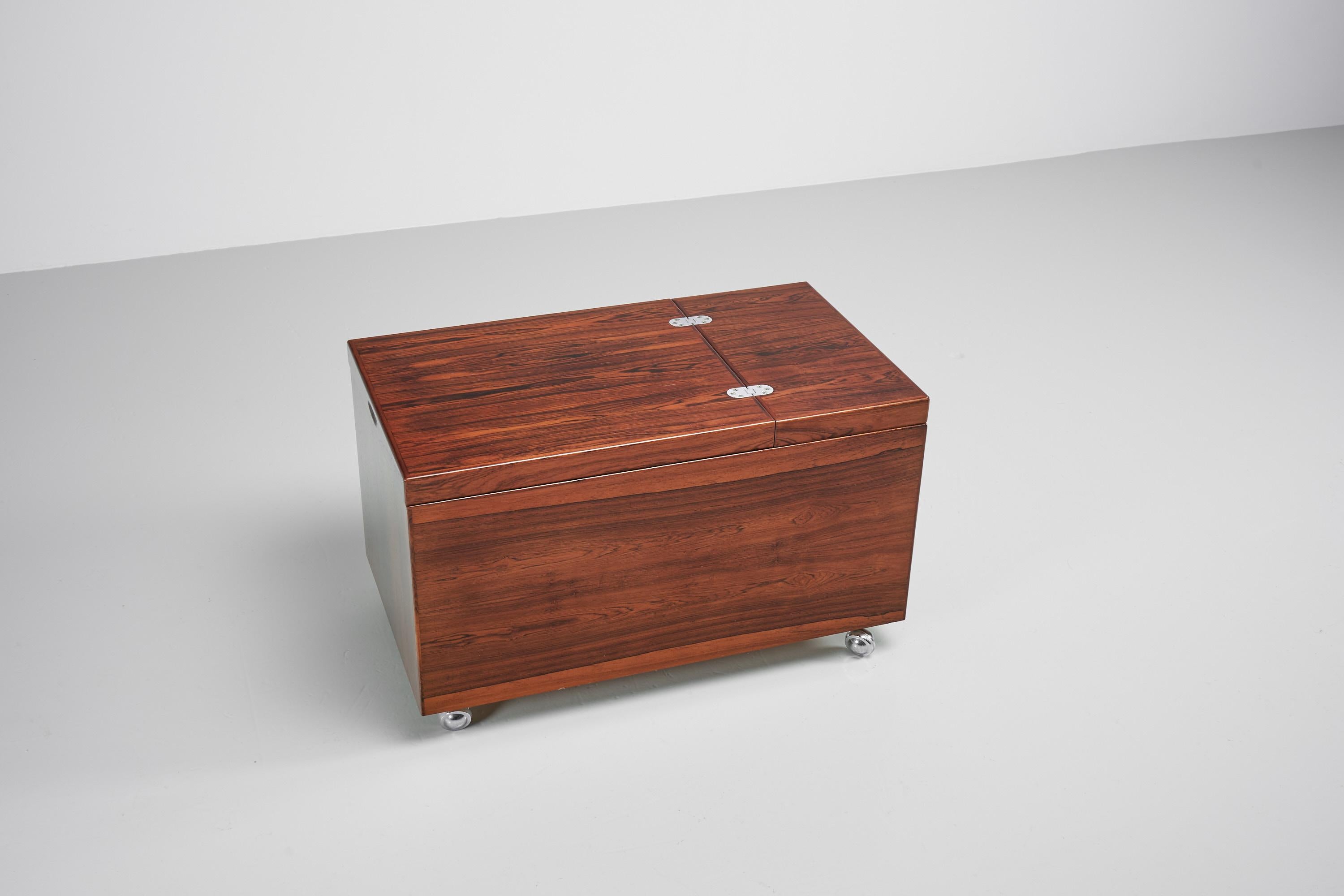 Rosewood Poul Norreklit Drybar Cabinet Dyrlund, Denmark, 1960