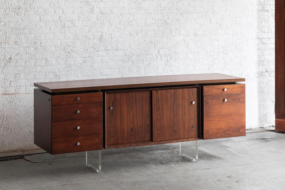 Poul Norreklit Rosewood Sideboard for Georg Petersens, Denmark, 1960s In Good Condition For Sale In Antwerpen, BE