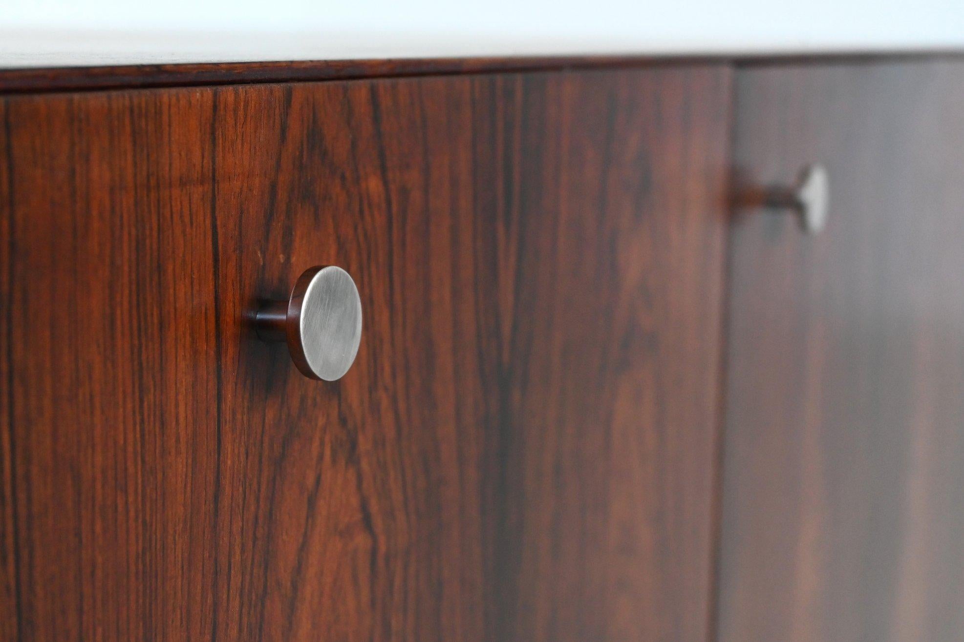 Poul Norreklit sideboard in rosewood Georg Petersens Denmark 1960 4