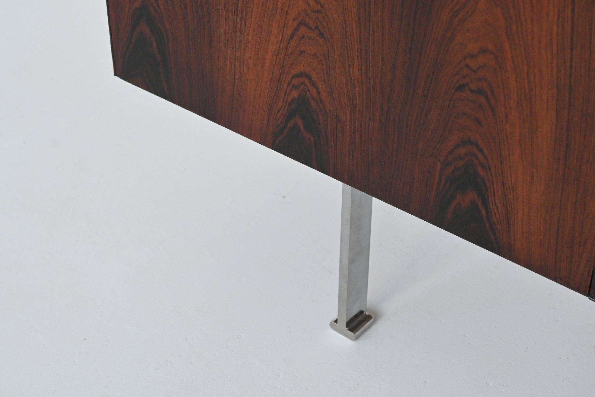 Poul Norreklit sideboard in rosewood Georg Petersens Denmark 1960 5