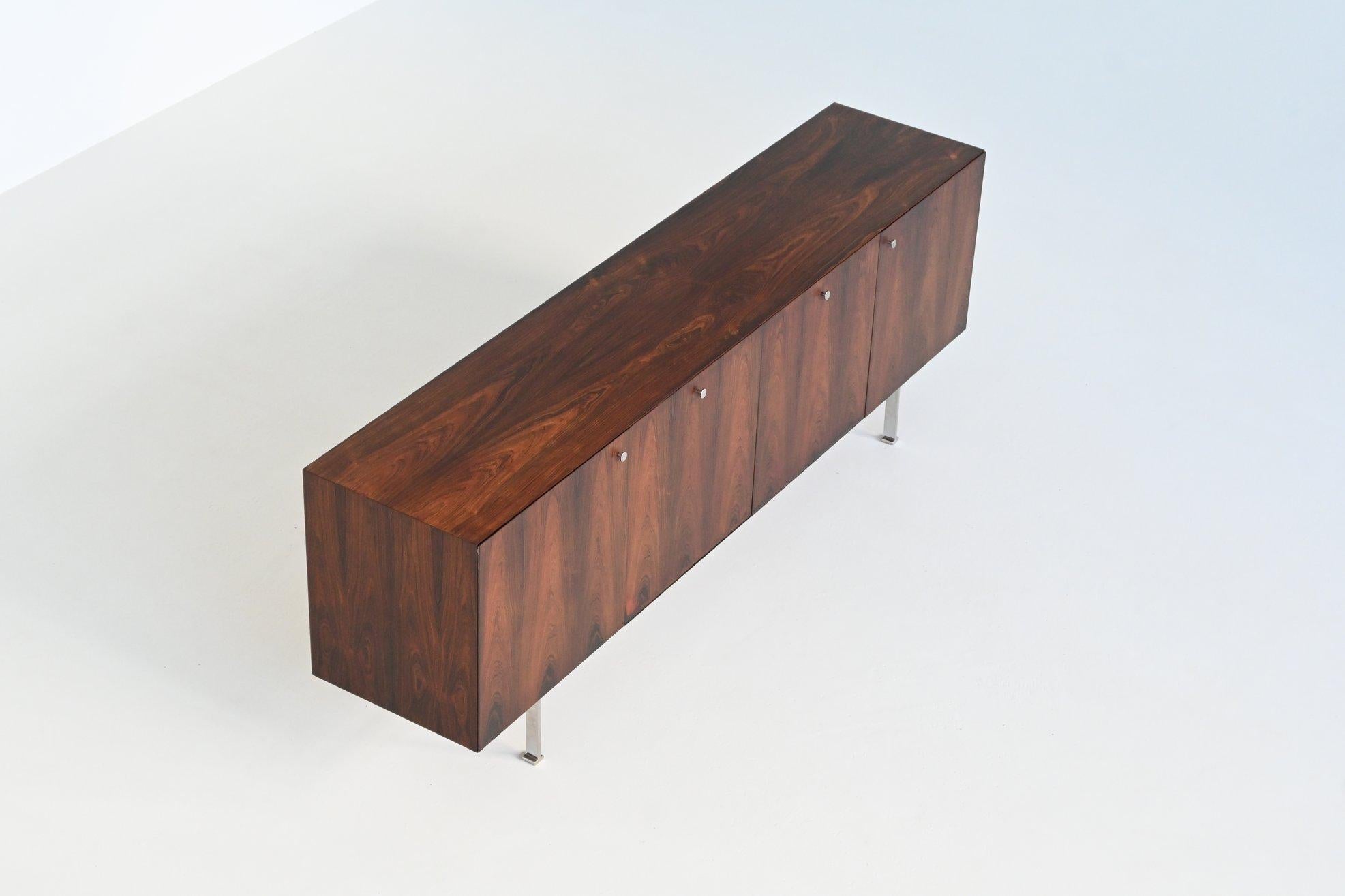 Poul Norreklit sideboard in rosewood Georg Petersens Denmark 1960 10