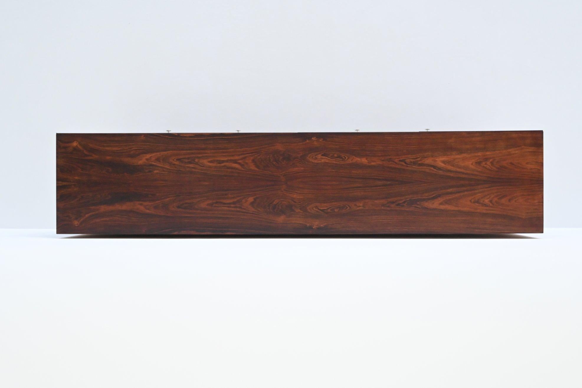 Poul Norreklit sideboard in rosewood Georg Petersens Denmark 1960 11