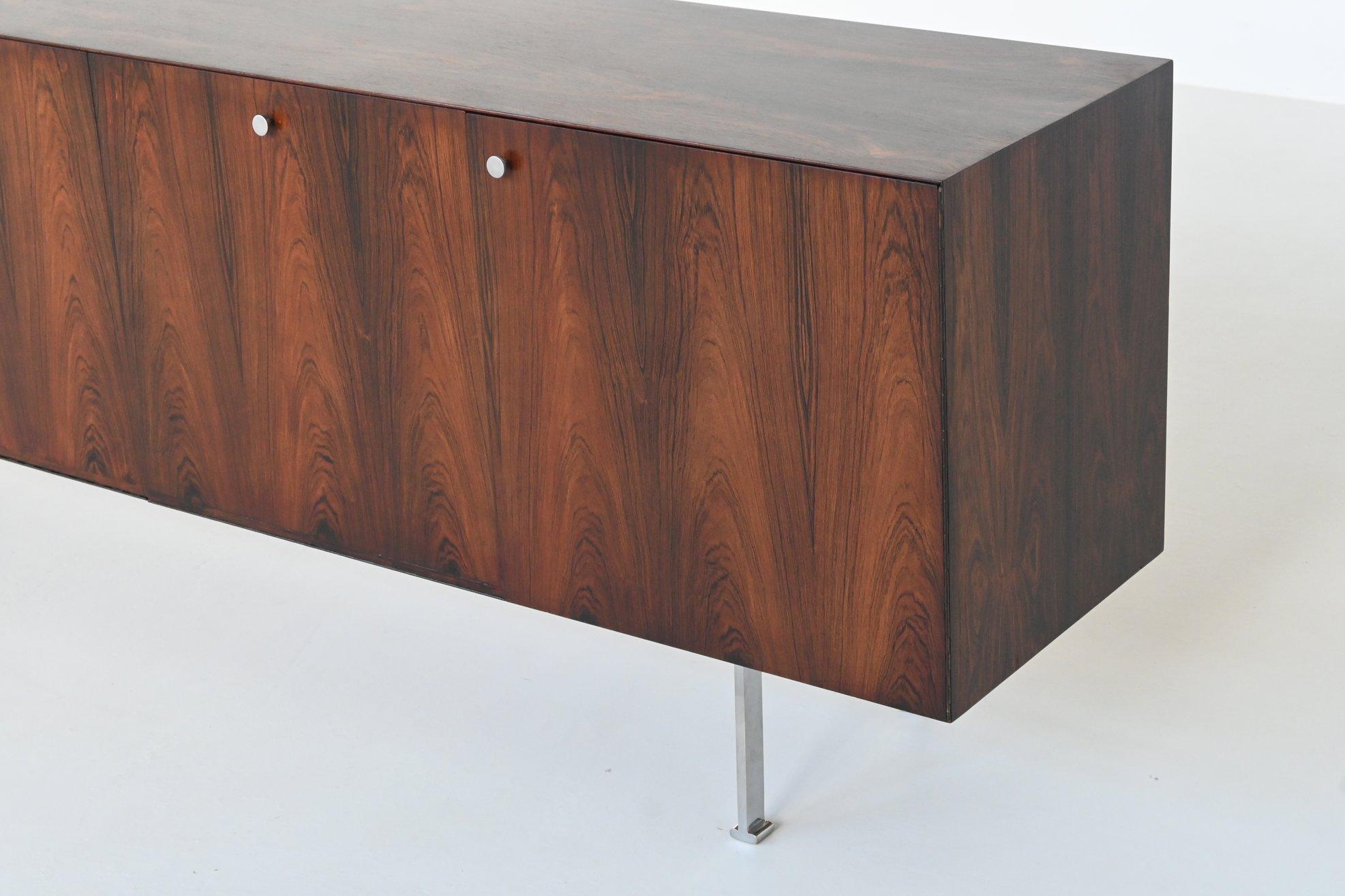 Mid-20th Century Poul Norreklit sideboard in rosewood Georg Petersens Denmark 1960