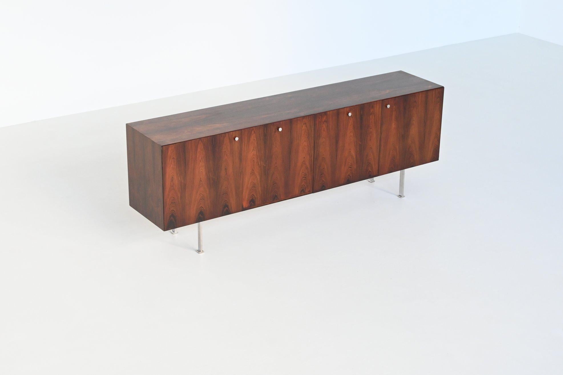 Poul Norreklit sideboard in rosewood Georg Petersens Denmark 1960 1