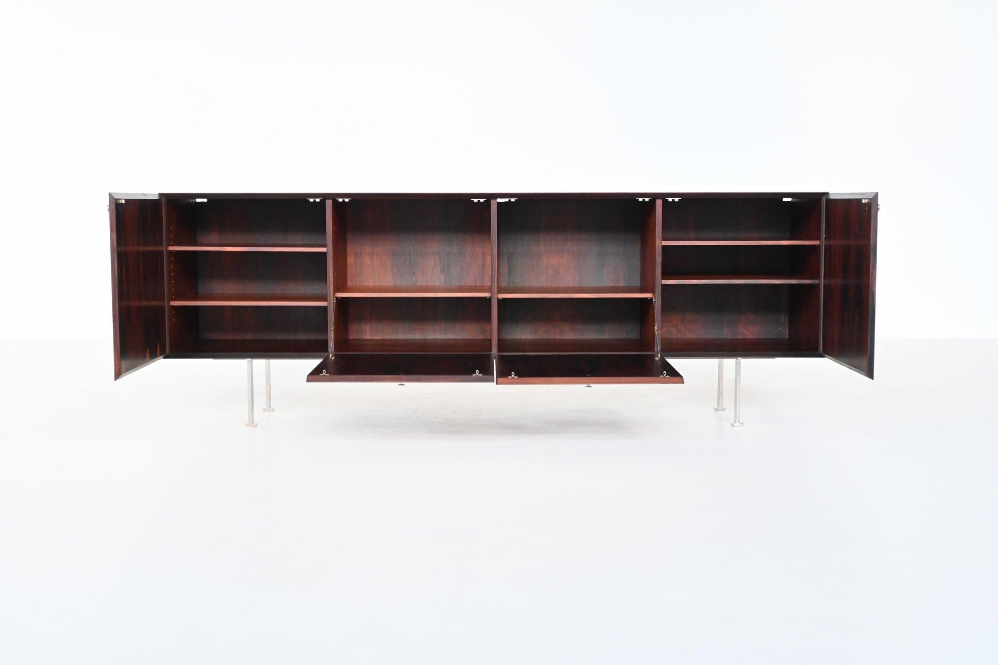 Poul Norreklit sideboard in rosewood Georg Petersens Denmark 1960 2