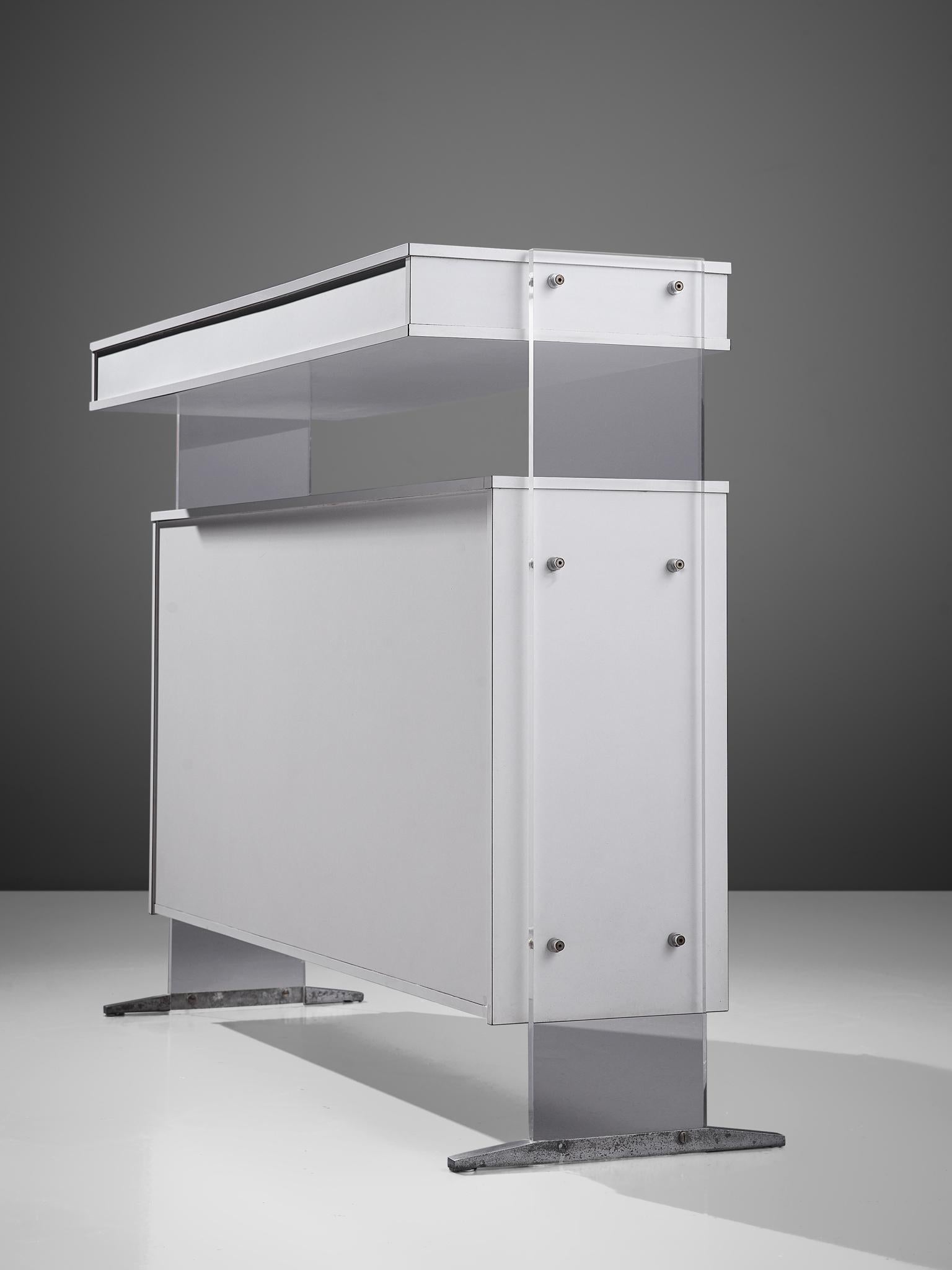 Mid-20th Century Poul Nørreklit Dry Bar in Laminate and Acrylic