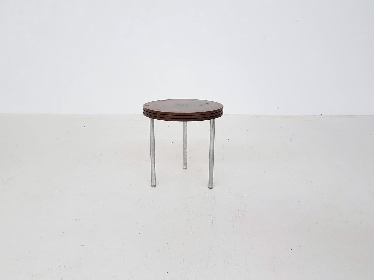 Scandinavian Modern Poul Nørreklit for Pedersen Round Nesting Tables Rosewood, Danish Modern 1960s