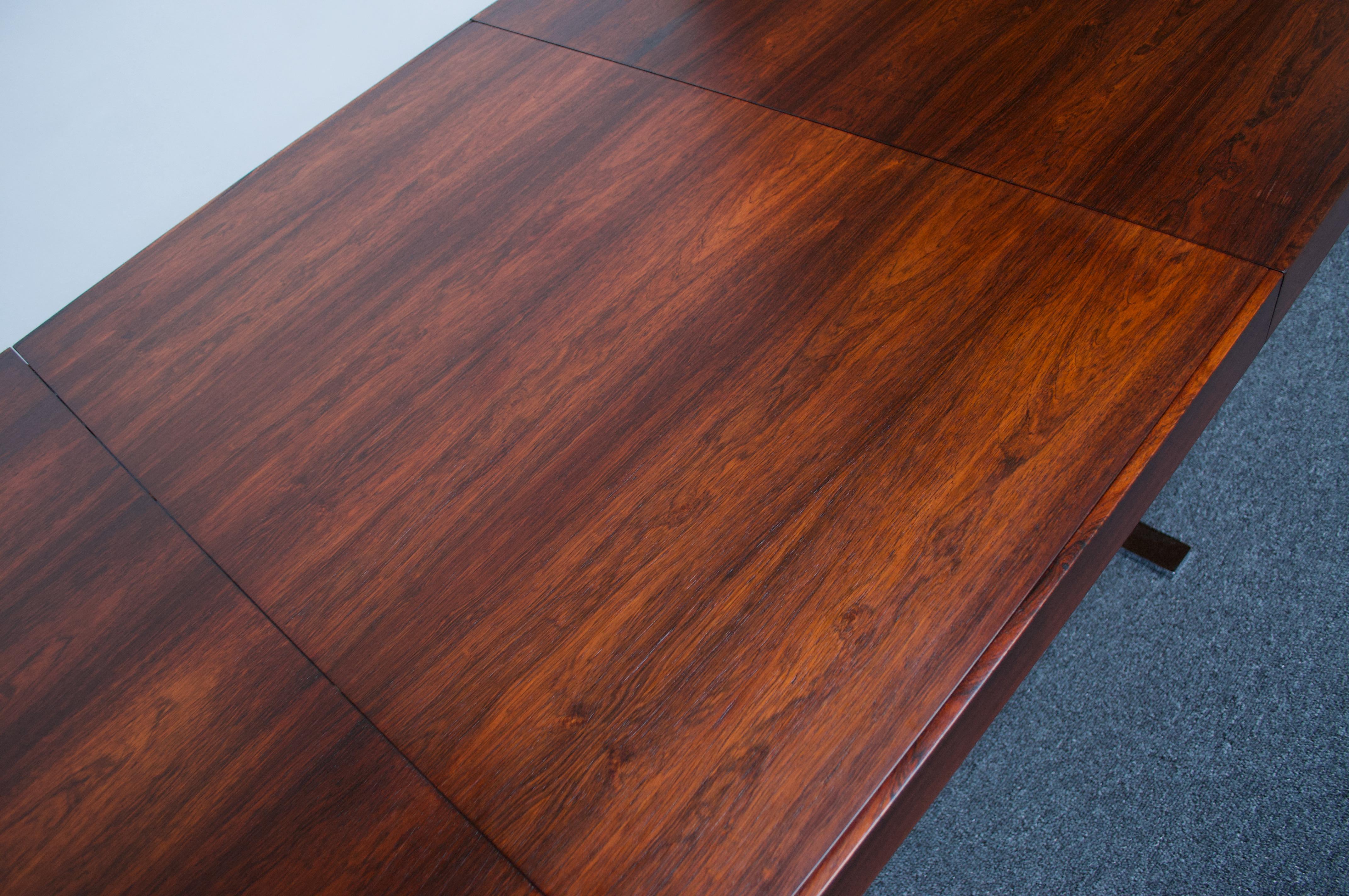 Poul Nørreklit Low Rosewood Extension Table for Georg Petersens 4