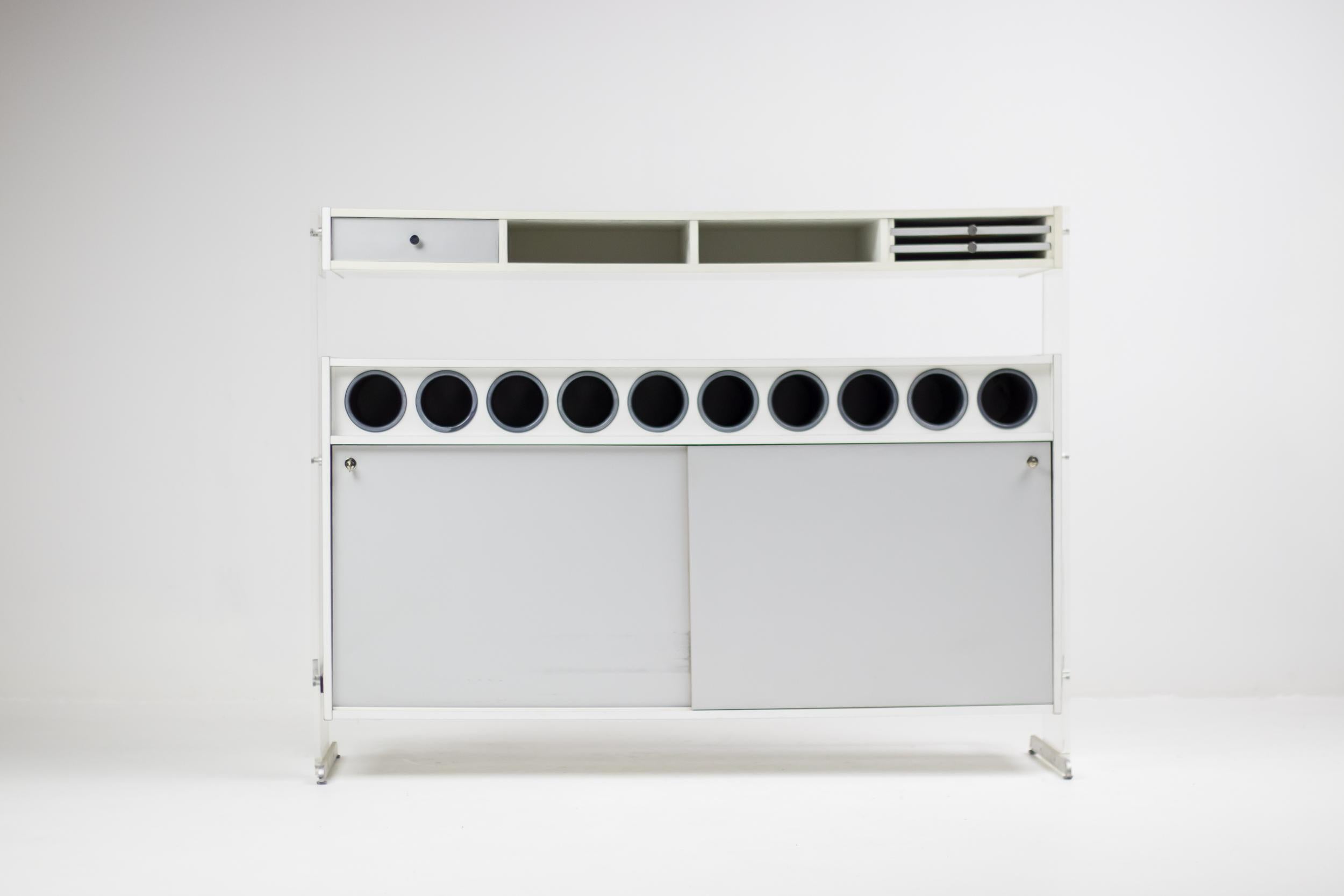 Danish Poul Nørreklit Plexiglass Dry Bar For Sale