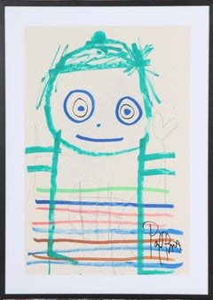 Poul Pava, opera d'arte contemporanea in acrilico a tecnica mista proveniente dalla Danimarca