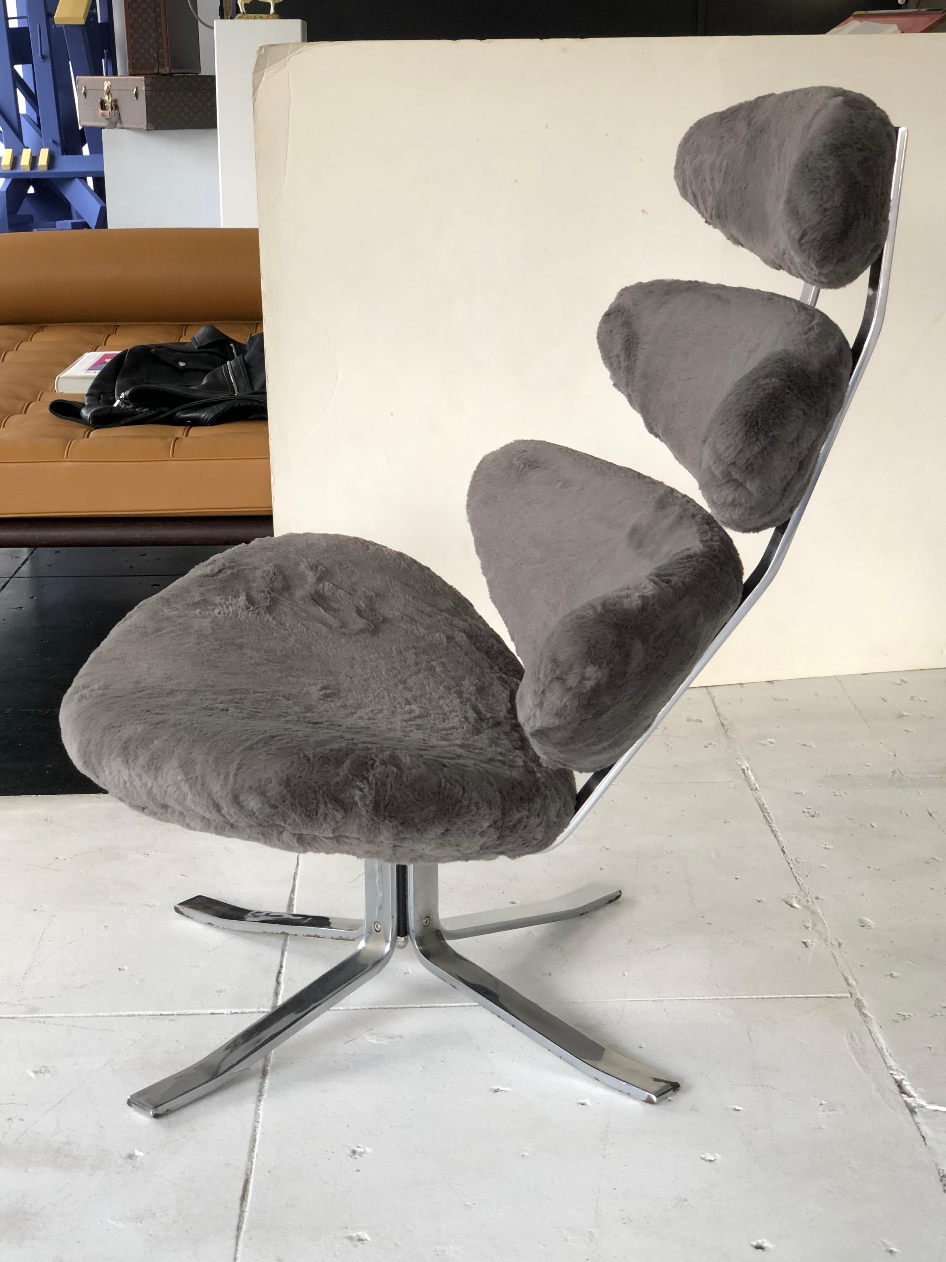 Danish Poul Volther Corona Lounge Chair