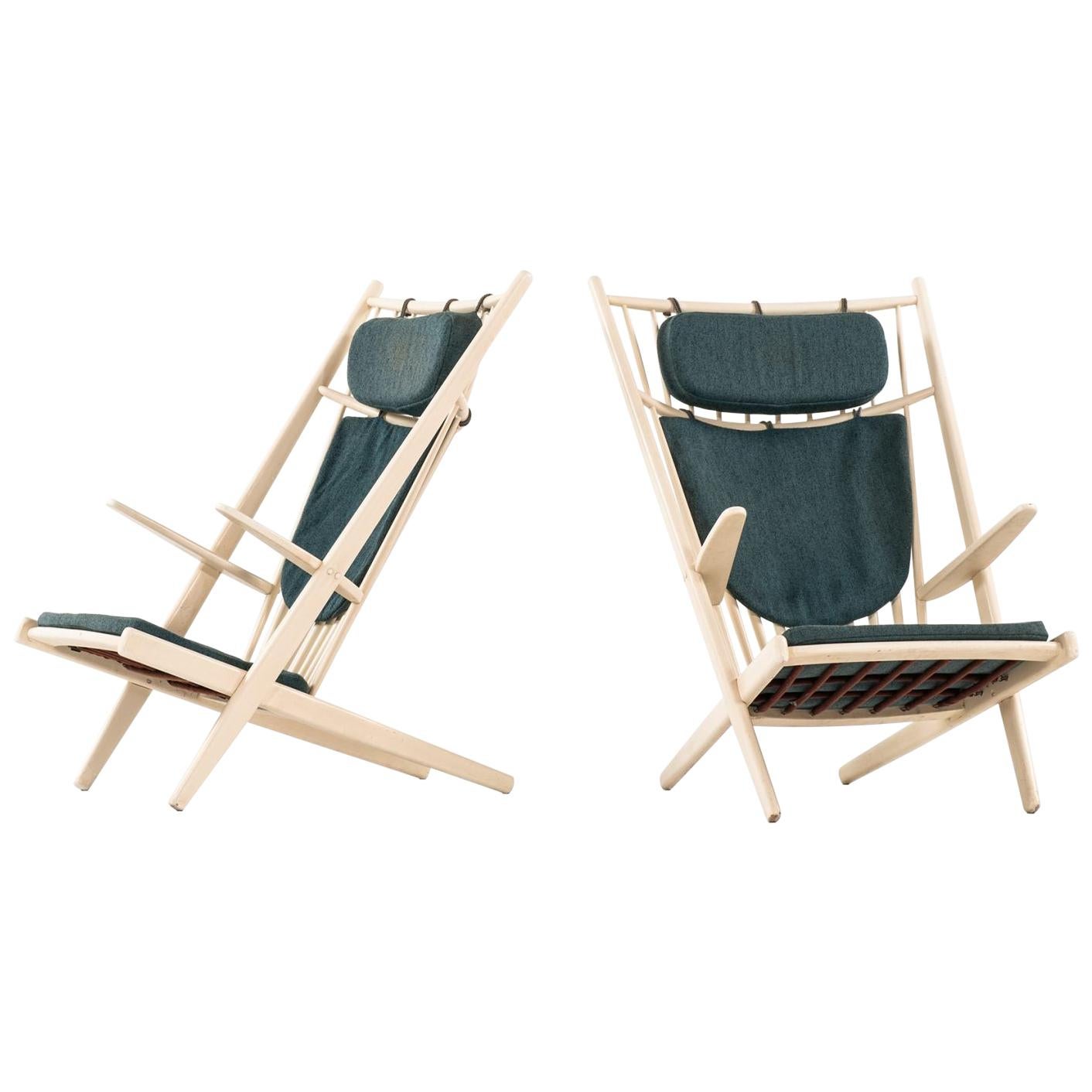 Poul Volther Easy Chairs Modell Goliat Hergestellt von Gemla in Schweden im Angebot