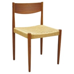 Poul Volther for Frem Røjle Mid Century Danish Modern Teak Dining Side Chair