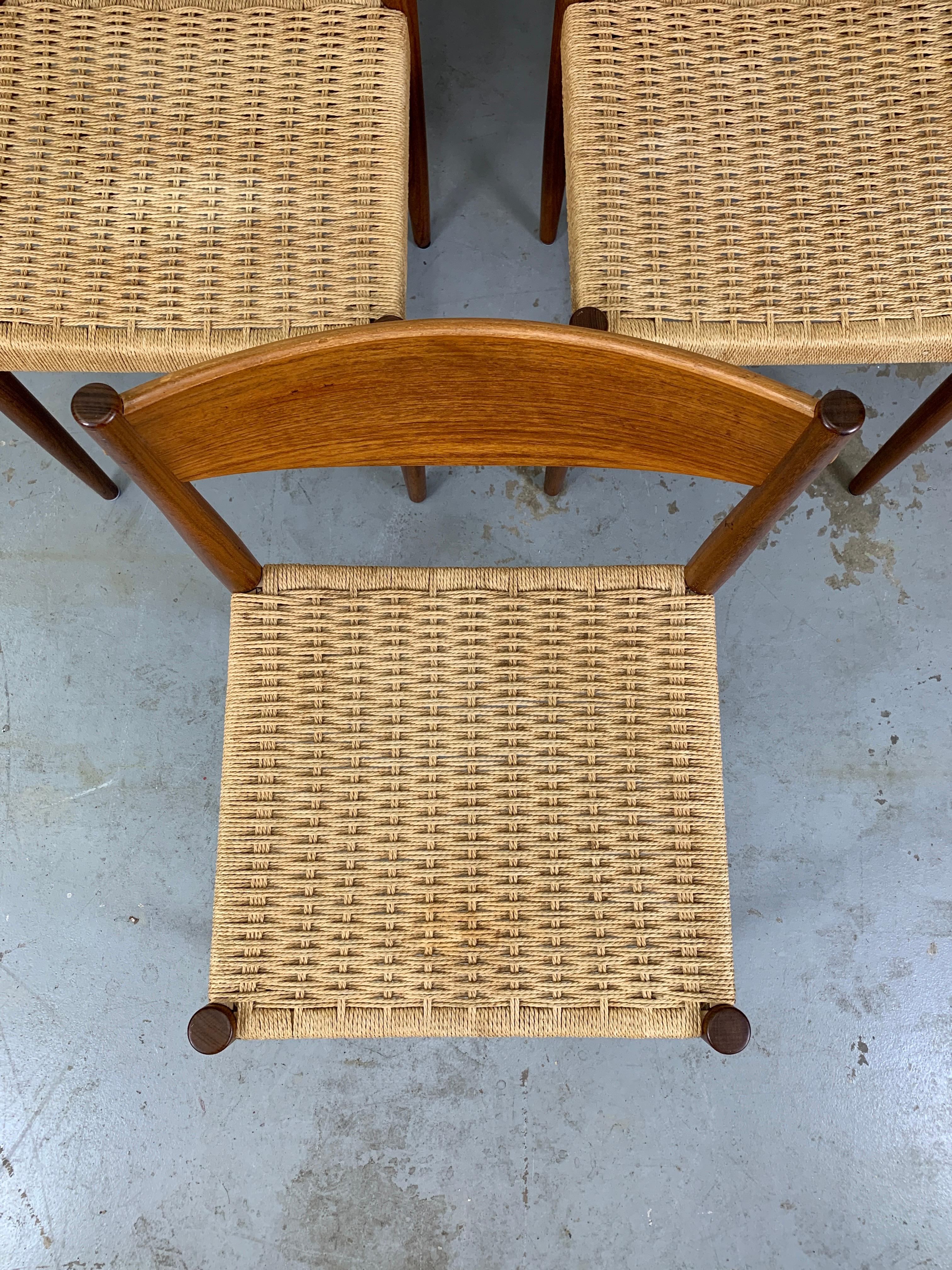 Cord Poul Volther for Frem Rojle Dining Chairs