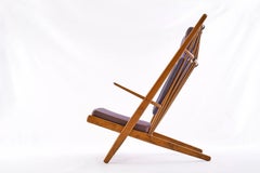 Poul Volther Goliat Sunburst Lounge Chair in Buche für Gemla Schweden 1960er Jahre