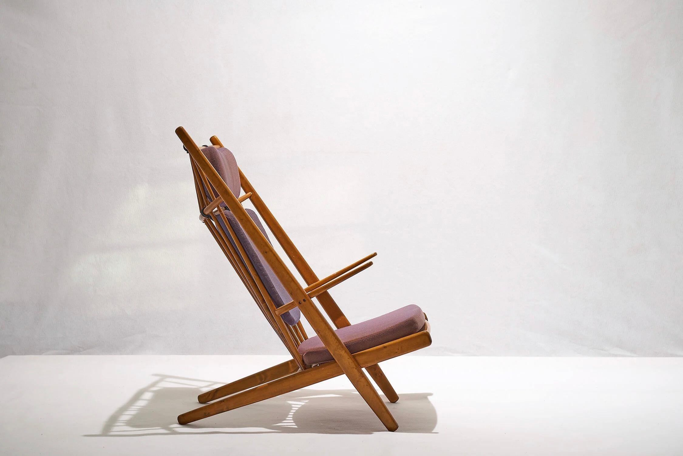 Suédois Chaise longue Goliat Sunburst de Poul Volther en Beeche pour Gemla, Suède, années 1960 en vente