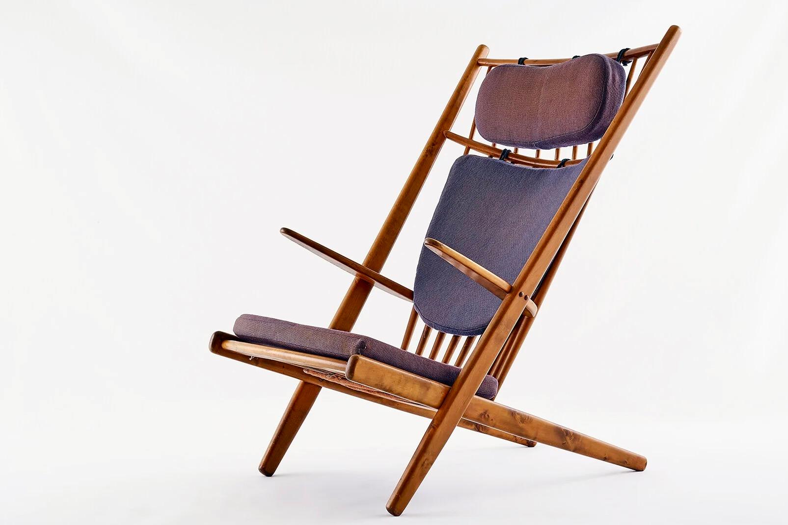Chaise longue Goliat Sunburst de Poul Volther en Beeche pour Gemla, Suède, années 1960 Bon état - En vente à Troy, MI