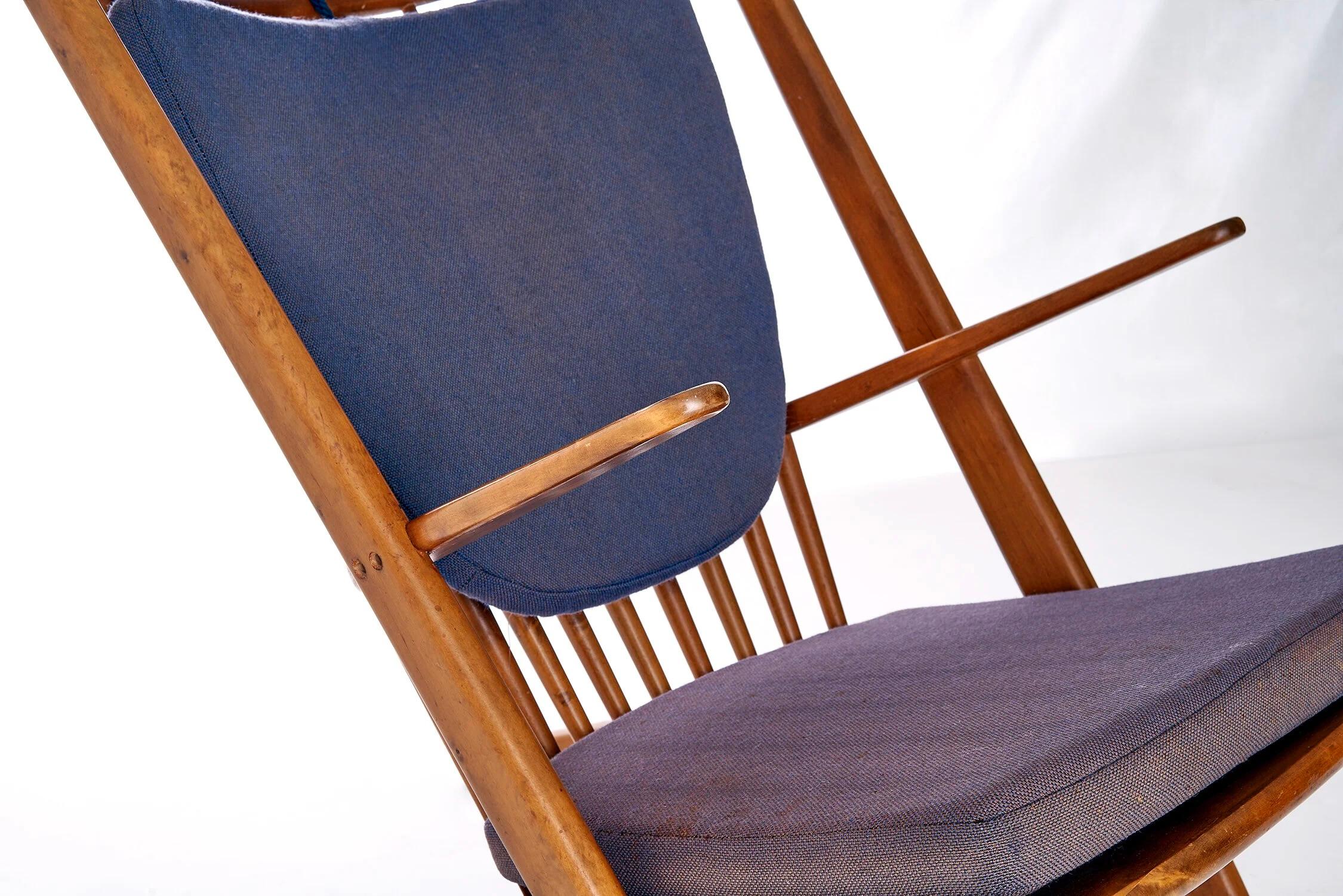 Tissu Chaise longue Goliat Sunburst de Poul Volther en Beeche pour Gemla, Suède, années 1960 en vente