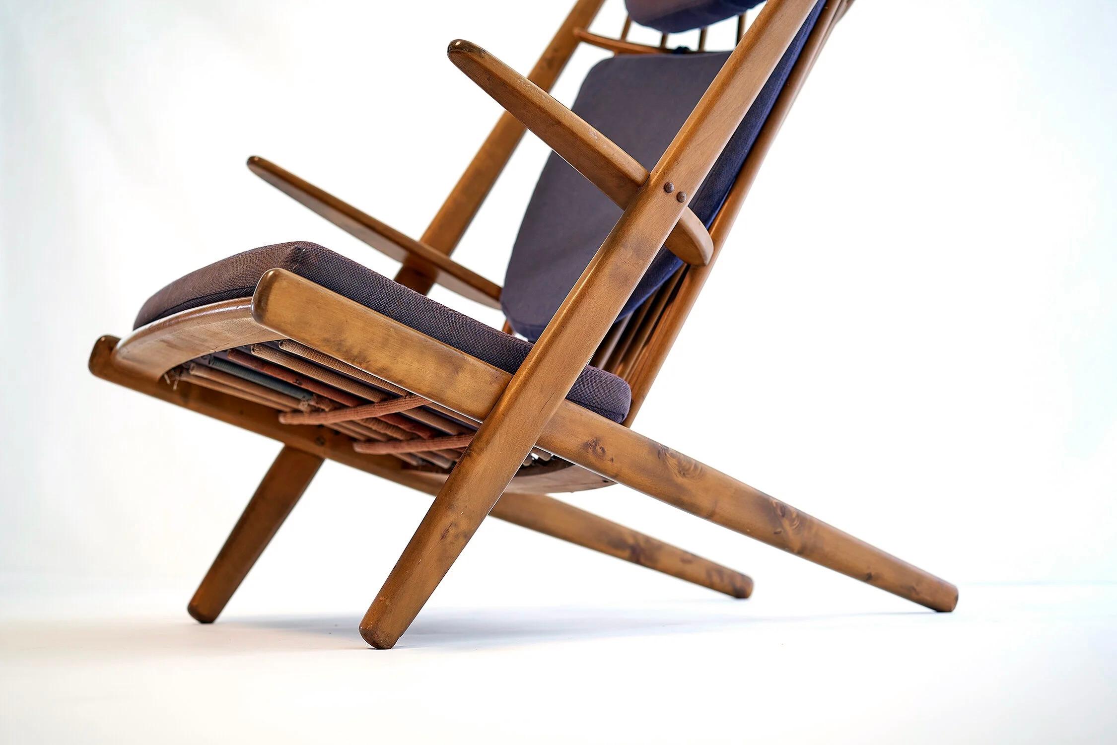 Chaise longue Goliat Sunburst de Poul Volther en Beeche pour Gemla, Suède, années 1960 en vente 1