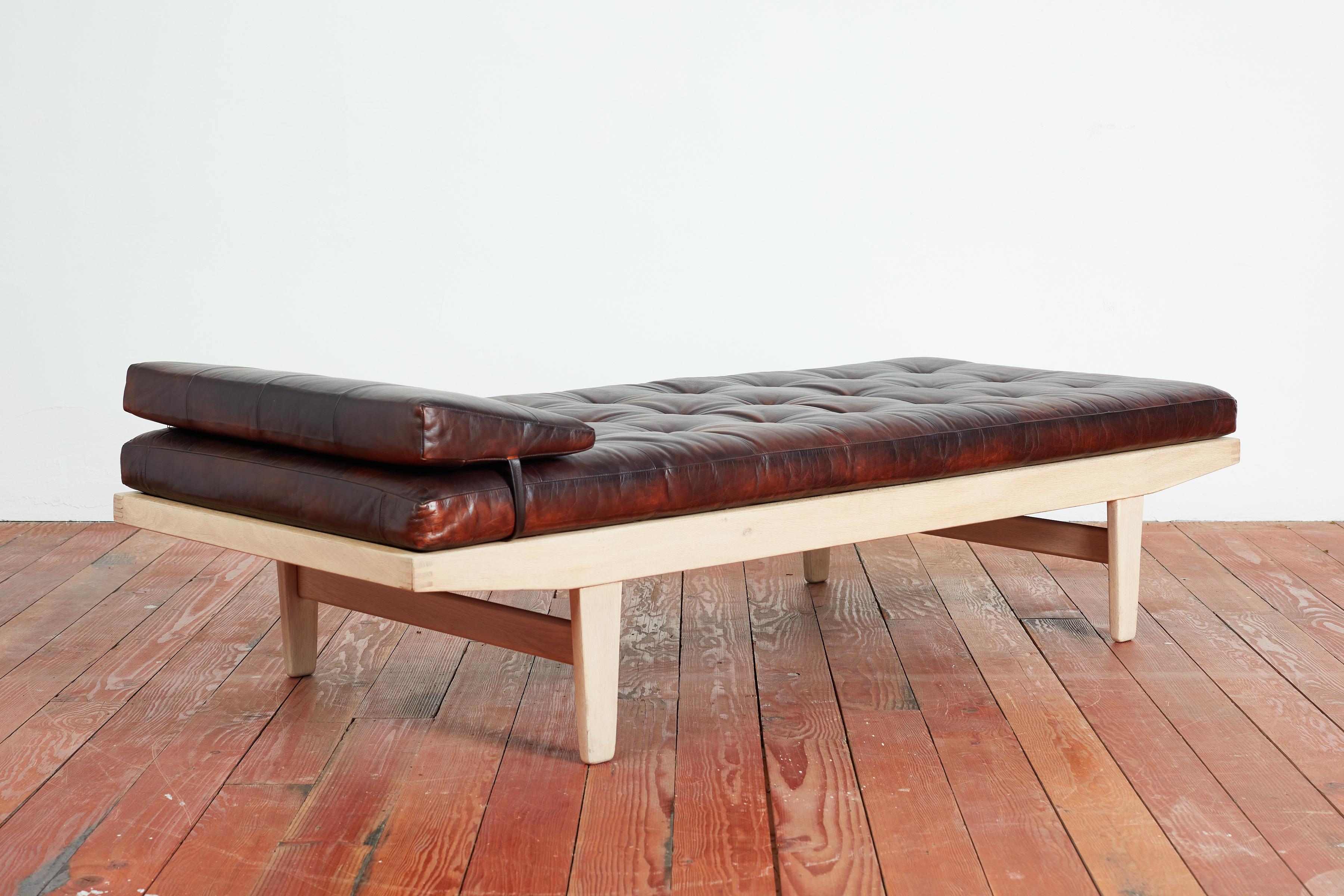 Scandinavian Poul Volther Leather Daybed For Sale