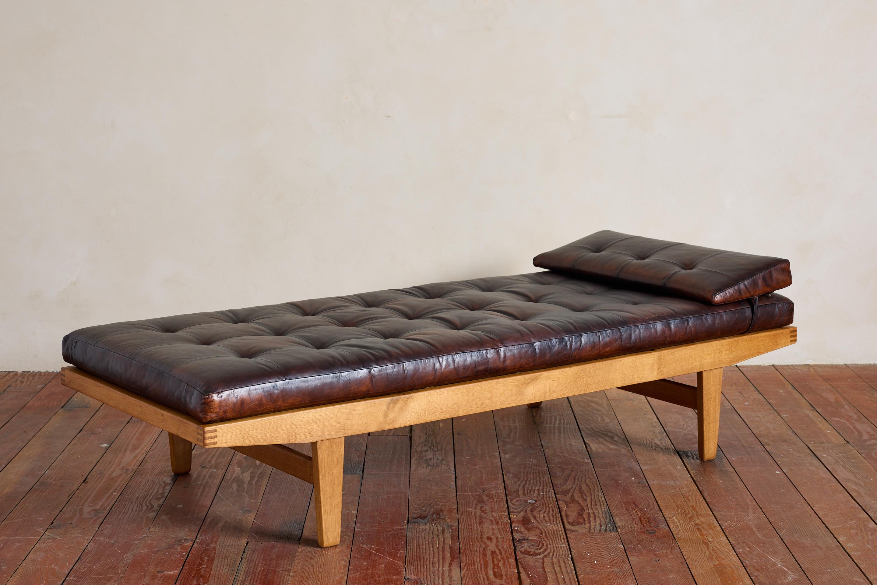 Scandinavian Poul Volther Leather Daybed For Sale