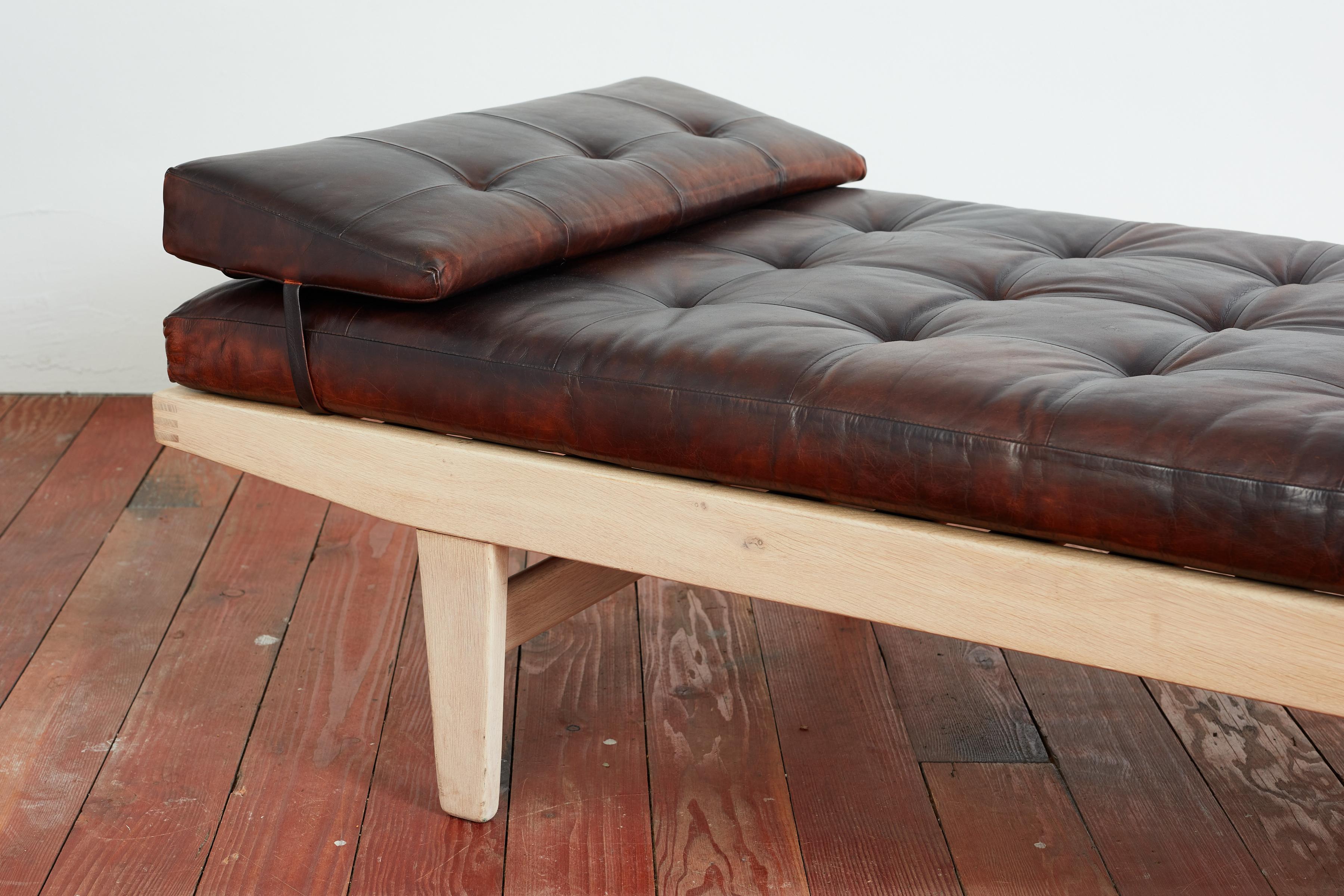 Mid-20th Century Poul Volther Leather Daybed For Sale