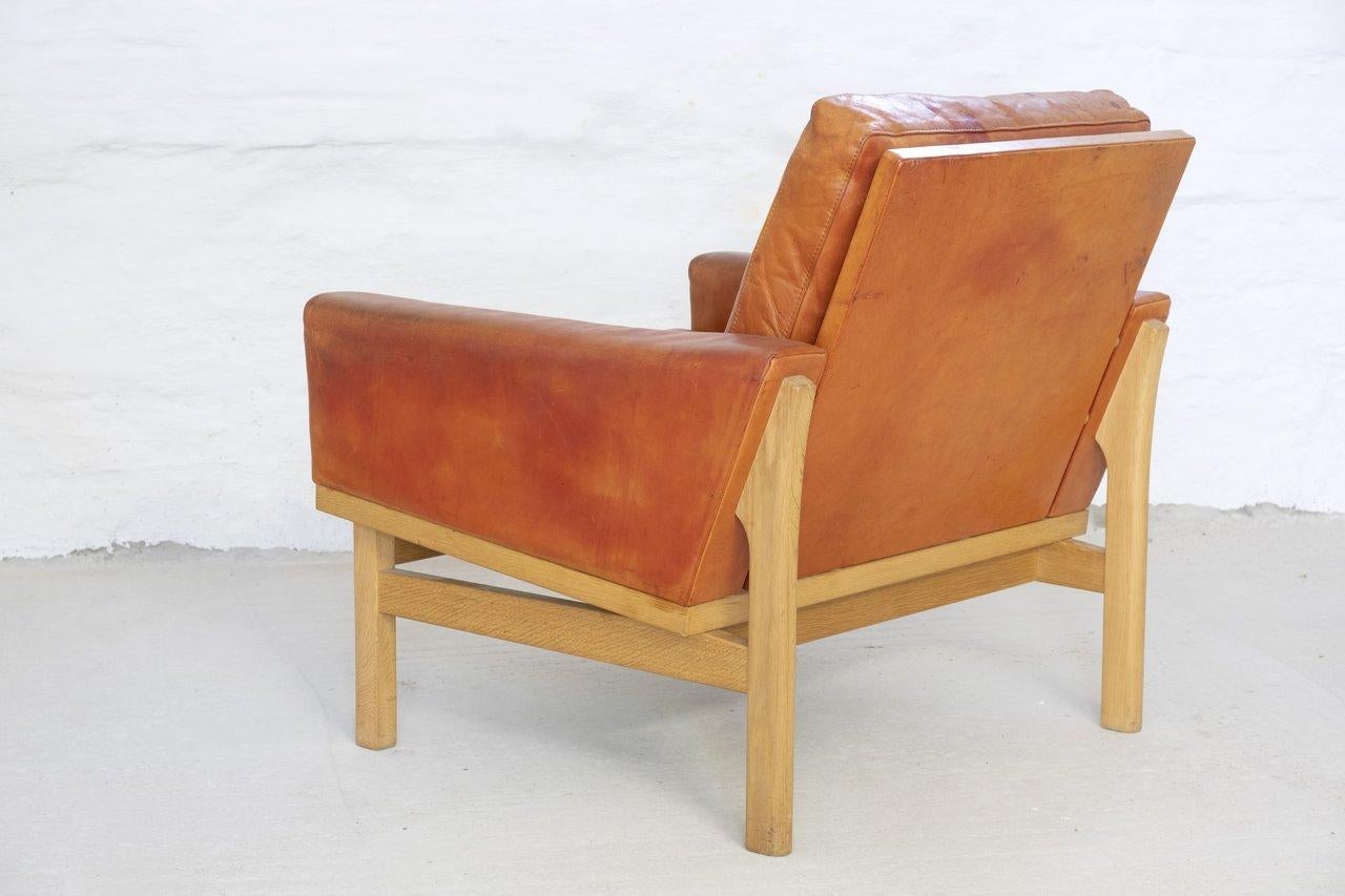 Scandinavian Modern Poul Volther Lounge Chair by Erik Jørgensen, 1960s Denmark For Sale