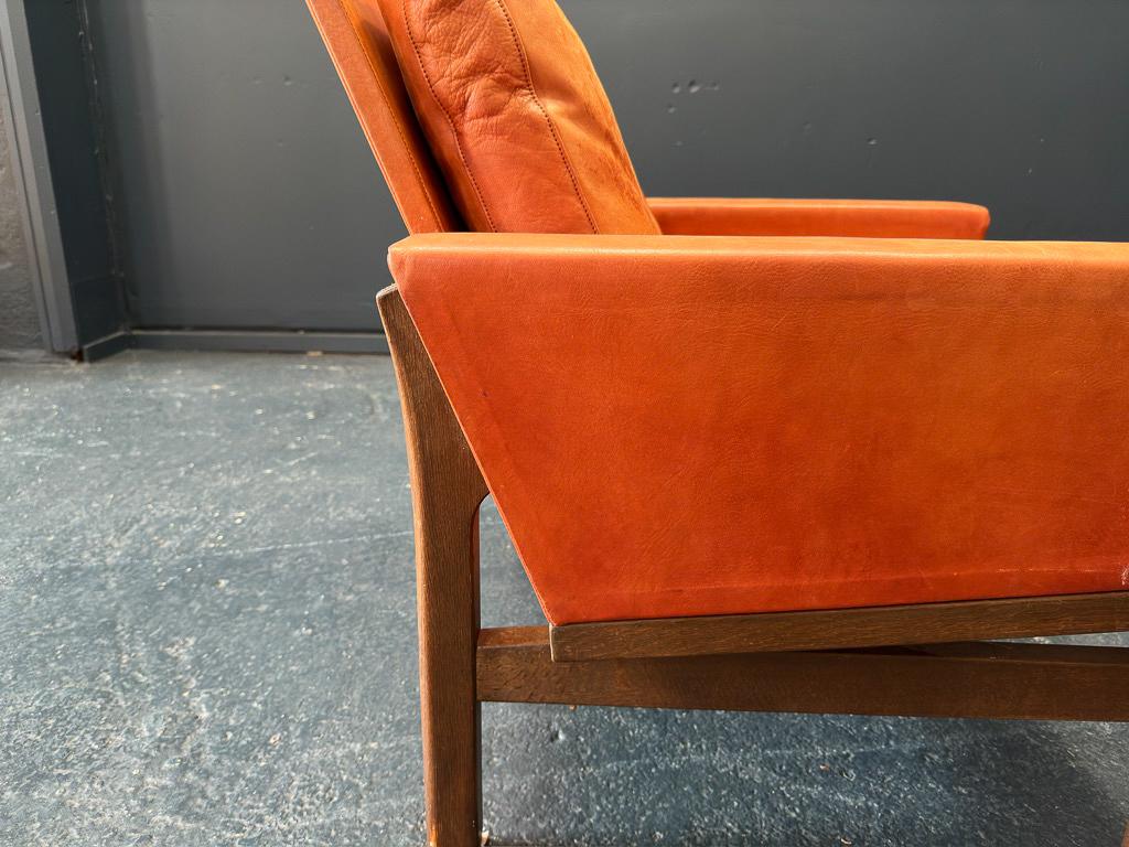 Leather Poul Volther Lounge Chair For Sale