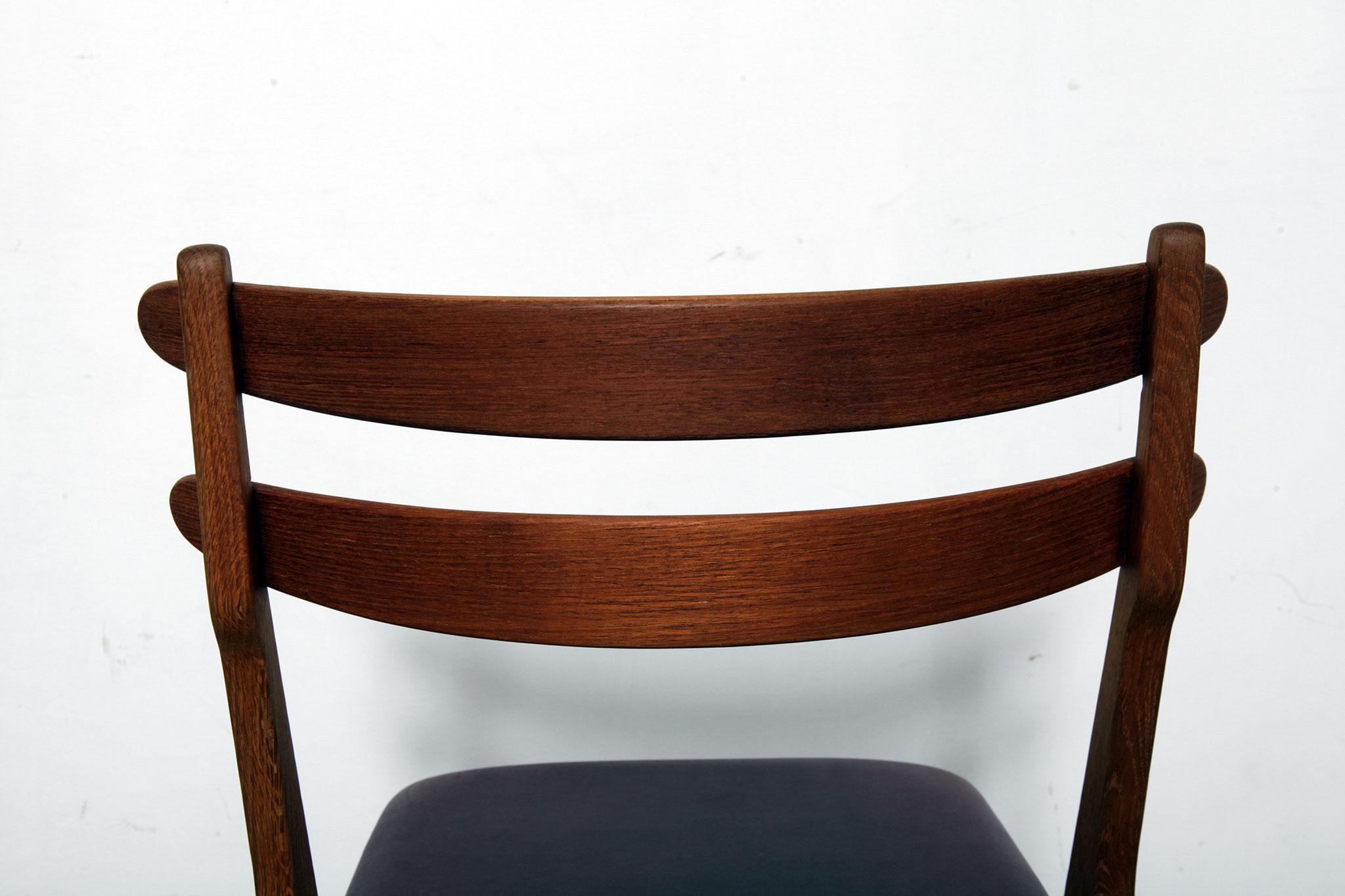 Poul Volther Oak and Teak Side or Dining Chairs, Denmark, 1950s In Good Condition In North Hollywood, CA