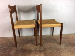 Poul Volther Paper Cord Dining Chairs for Frem Rojle