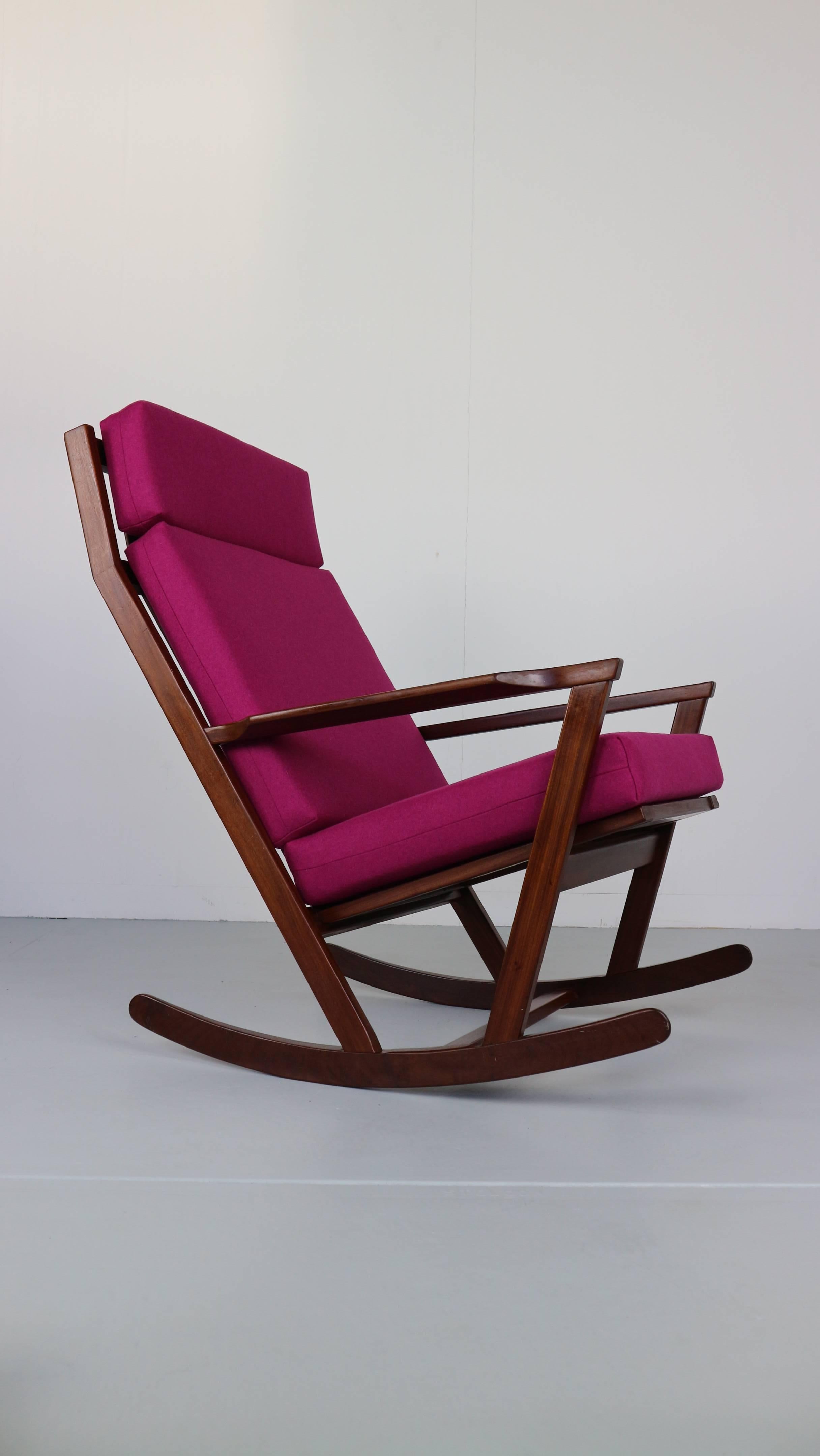 Poul Volther Rocking Chair, Frem Rojle Denmark, 1960s 5