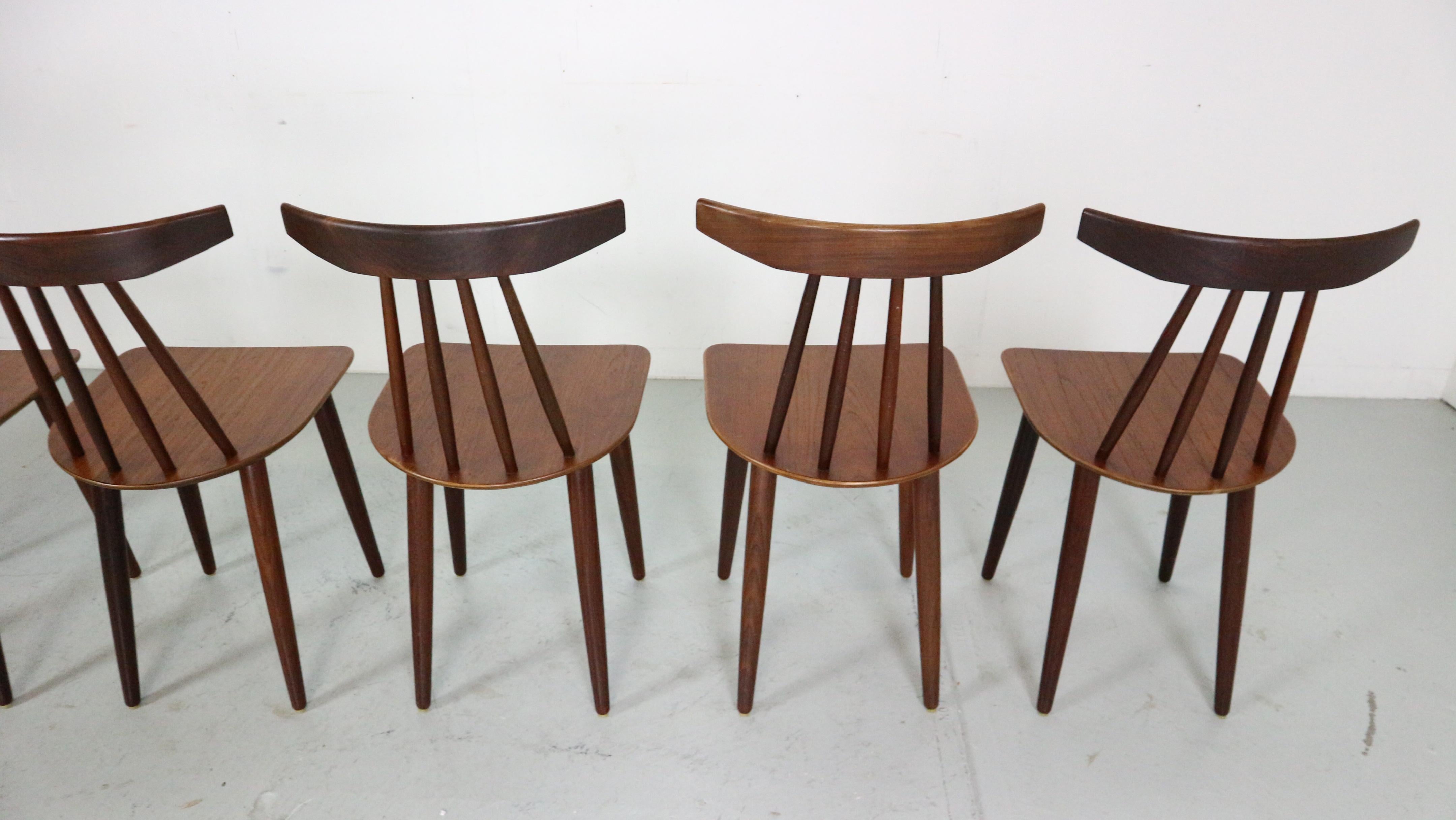 Poul Volther Set Of 6 Dinning Room Chairs 