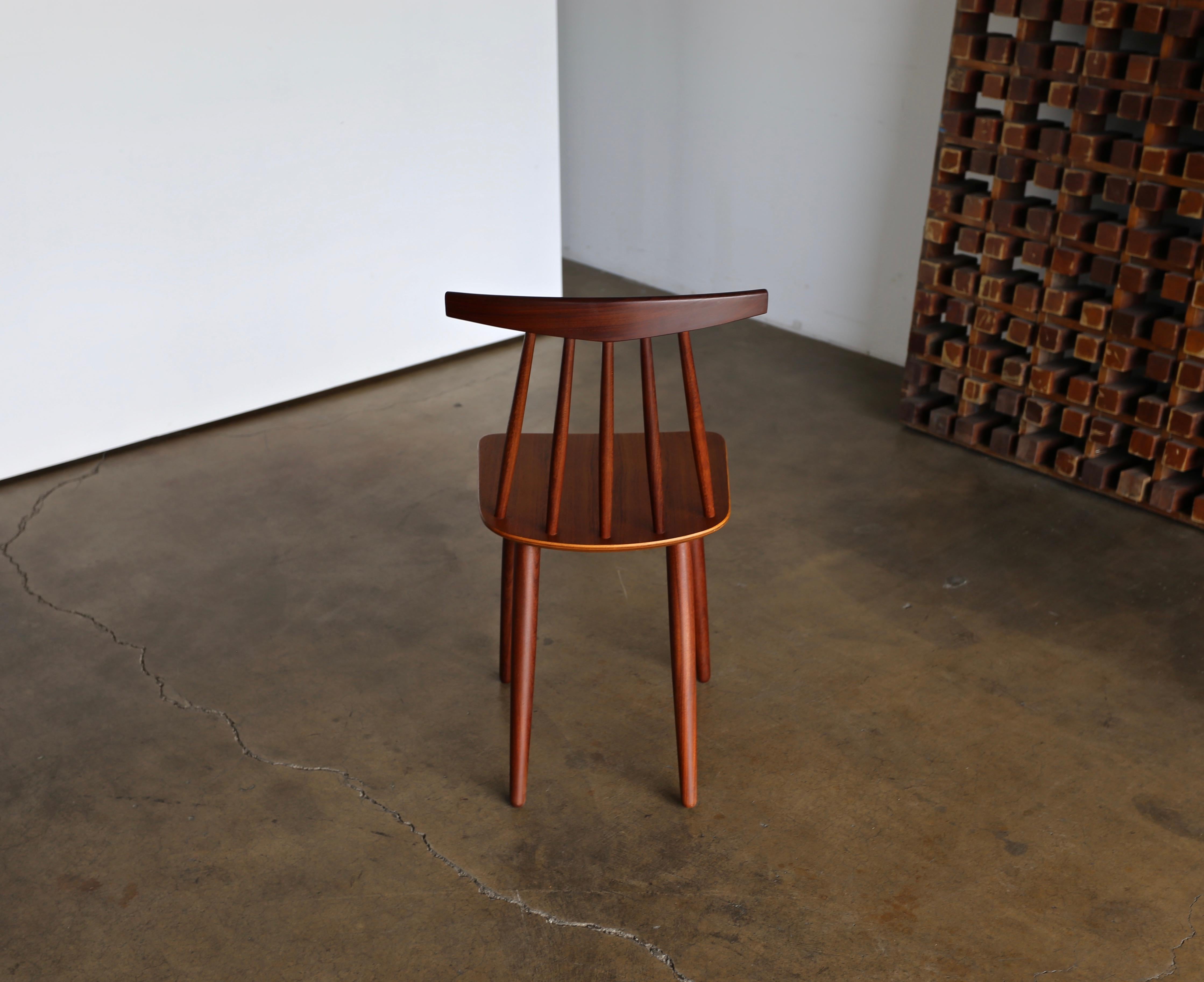 Poul Volther Spindle Back Chair for Frem Rojle, circa 1960 2