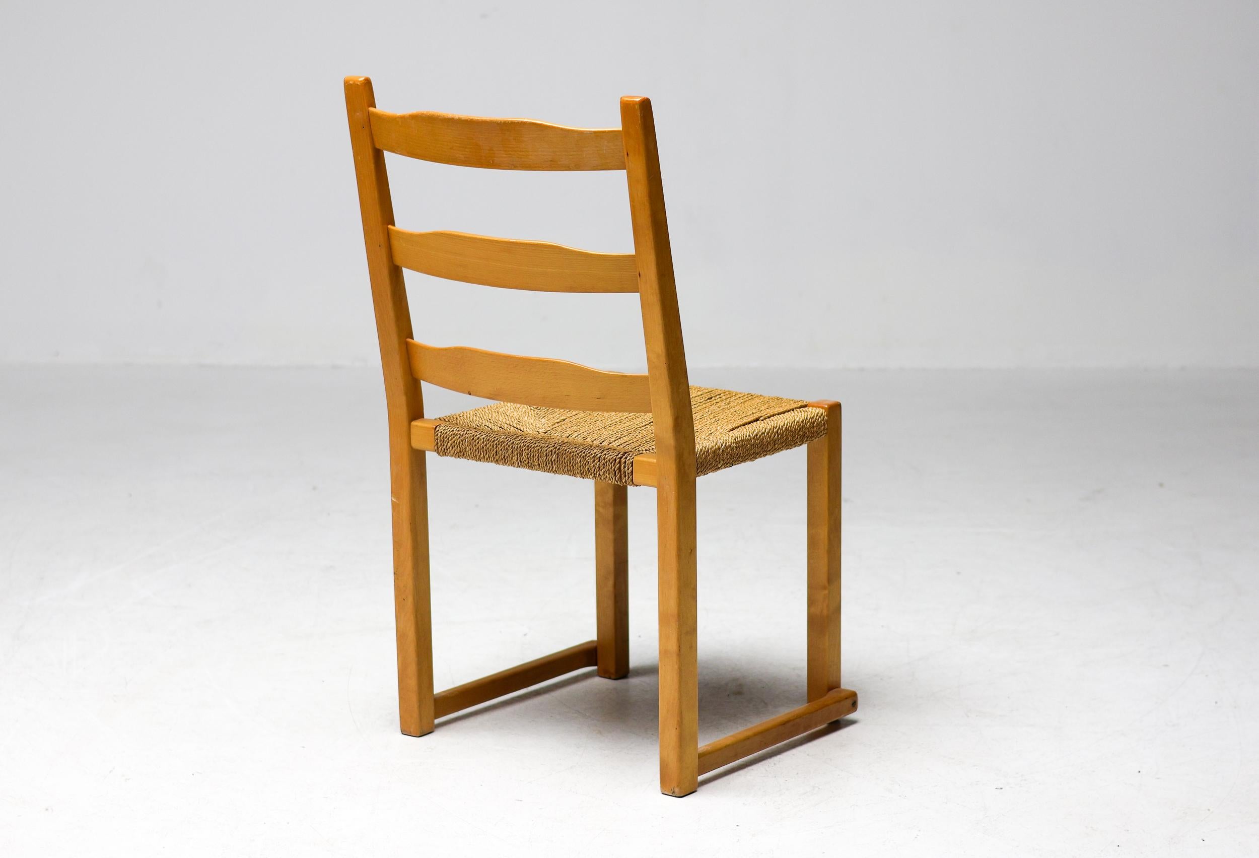 Poul Volther Stacking Chairs Gemla Sweden in Ash Scandinavian Mid Century Modern For Sale 3