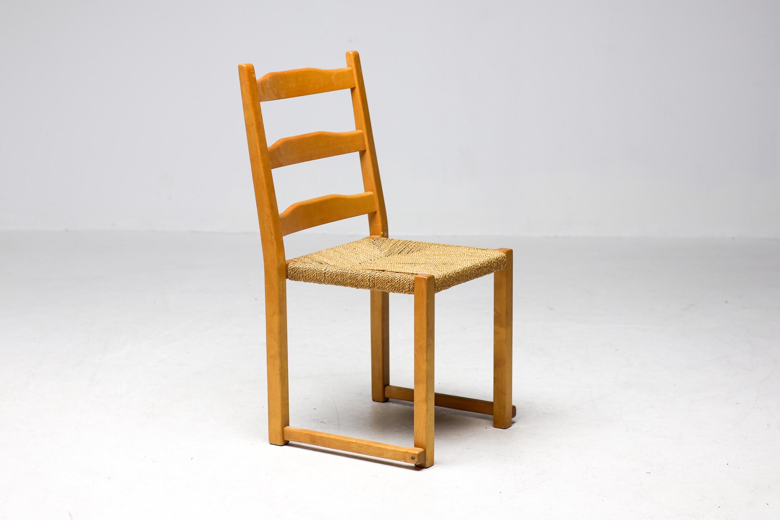 Poul Volther Stacking Chairs Gemla Sweden in Ash Scandinavian Mid Century Modern For Sale 5
