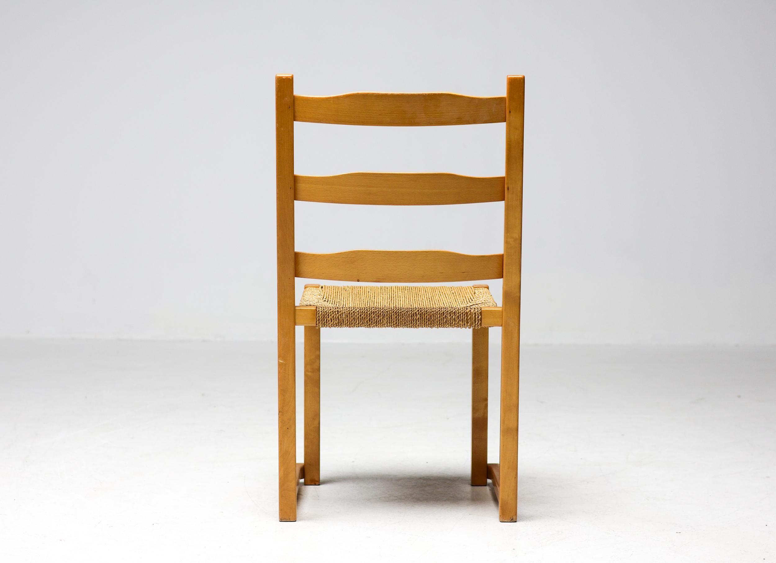 Poul Volther Stacking Chairs Gemla Sweden in Ash Scandinavian Mid Century Modern For Sale 1