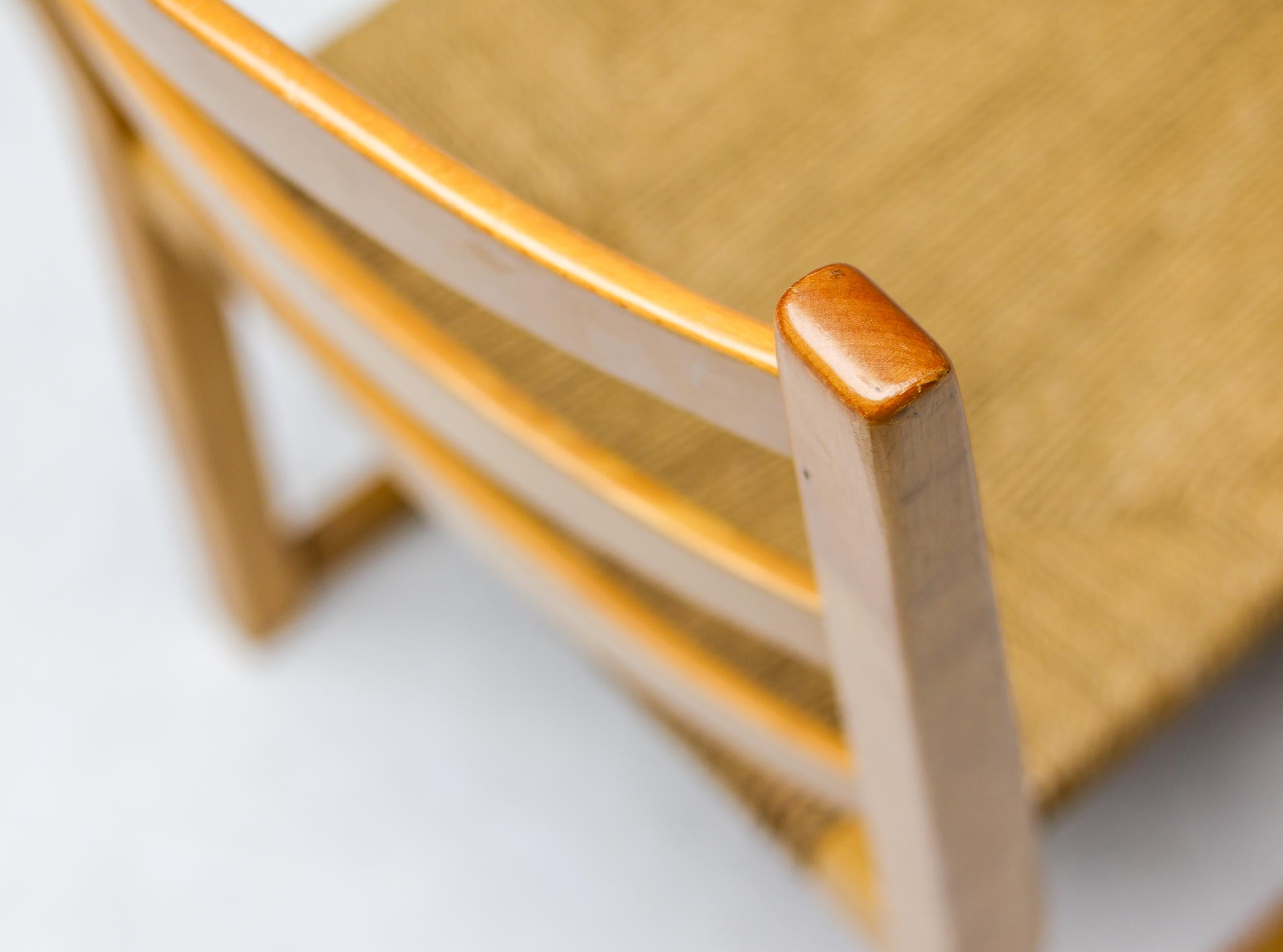 Poul Volther Stacking Chairs Gemla Sweden in Ash Scandinavian Mid Century Modern For Sale 2