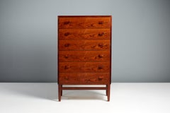 Poul Volther Tall Rosewood Chest of Drawers, circa 1960s