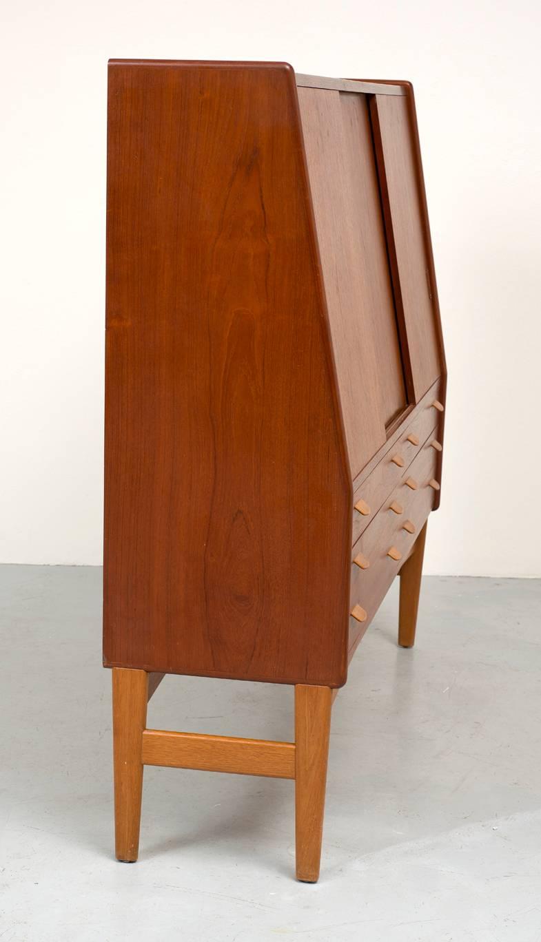 Mid-Century Modern Poul Volther Tall Teak Cabinet