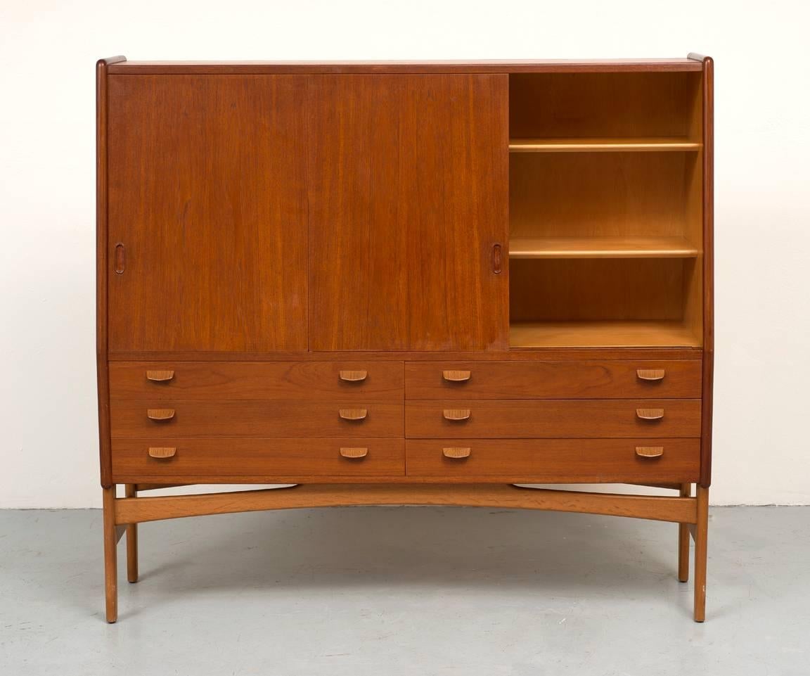 Mid-20th Century Poul Volther Tall Teak Cabinet