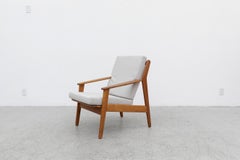 Poul Volther Teak Lounge Chair with Grey Cushions
